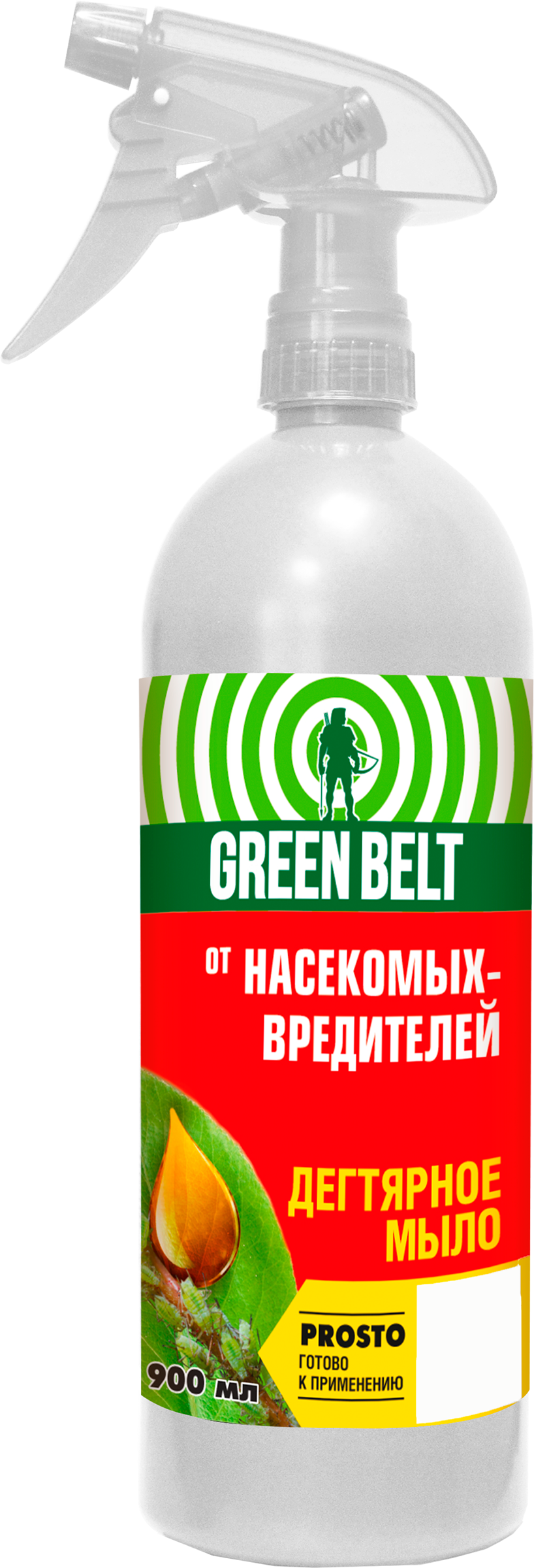 Изображение товара Средство от насекомых-вредителей GREEN BELT Дегтярное мыло, Арт. PROSTO 01-742, 900мл