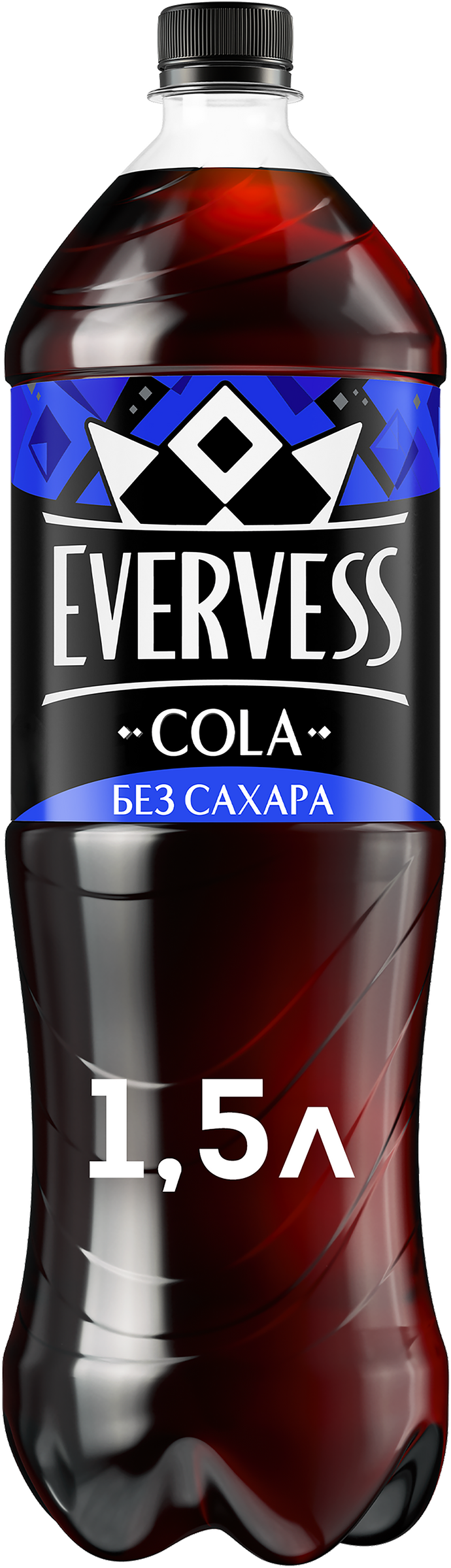 Изображение товара Напиток EVERVESS Кола без сахара газированный 1.5л