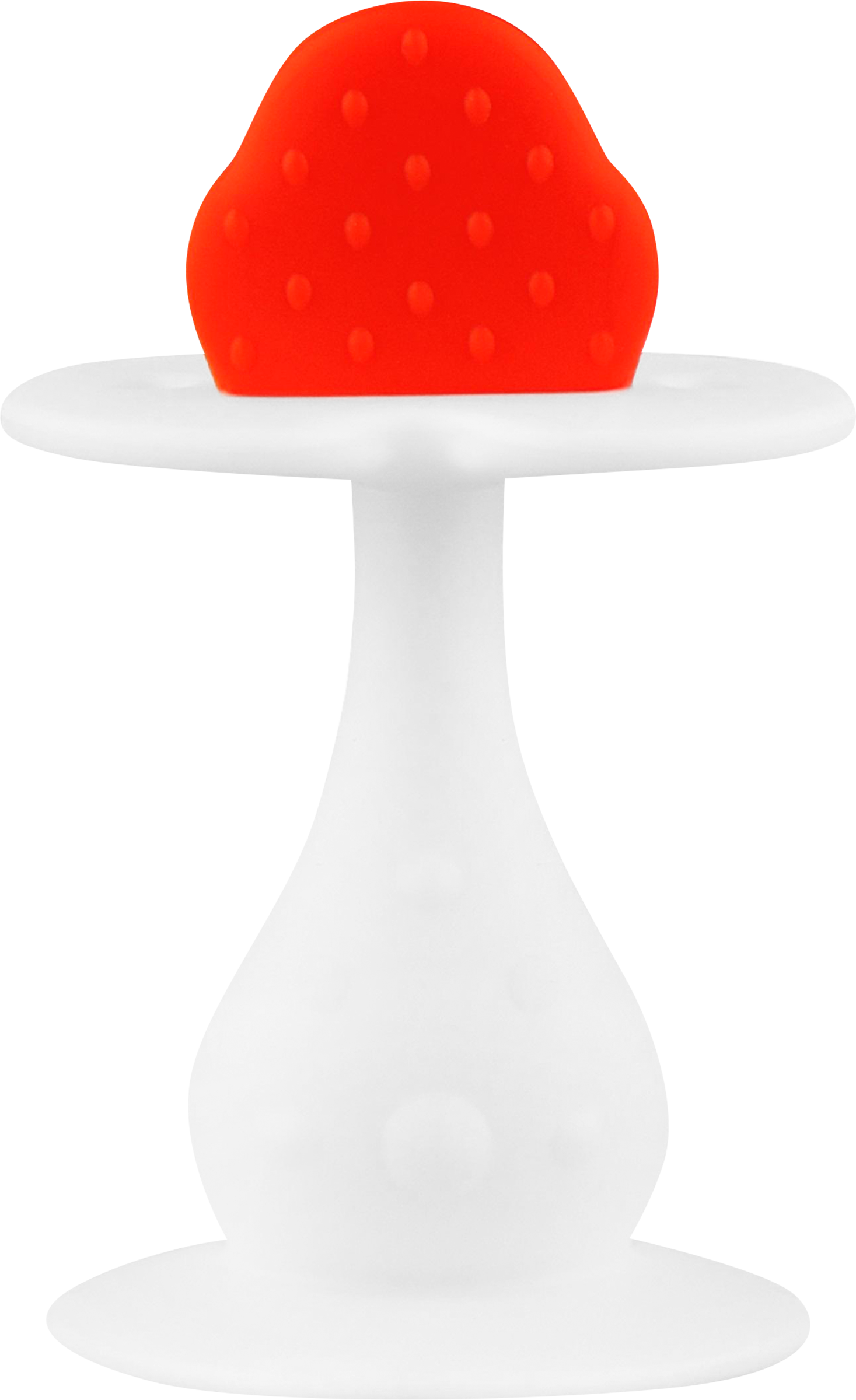 Изображение товара Прорезыватель-погремушка LUBBY Утка/Клубника 2в1, на присоске, в ассортименте, Арт. 35176/12