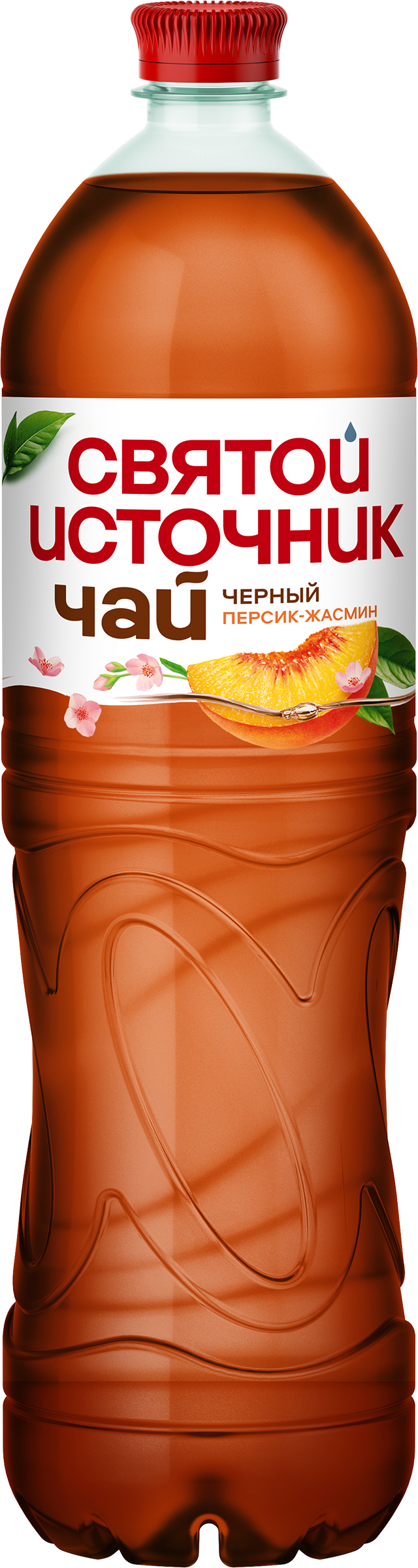 Изображение товара Напиток СВЯТОЙ ИСТОЧНИК Черный чай Персик, жасмин негазированный, 1.5л