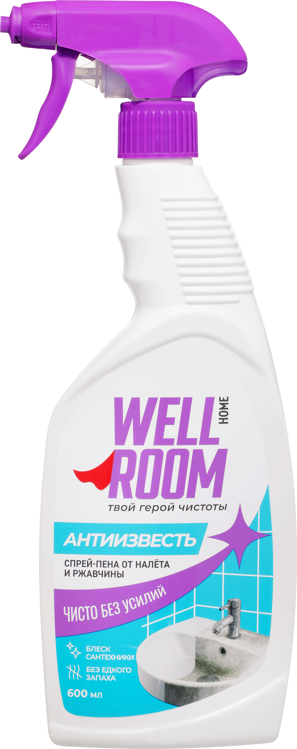 Изображение товара Спрей-пена WELLROOM Антиизвесть от известковых отложений, 600мл