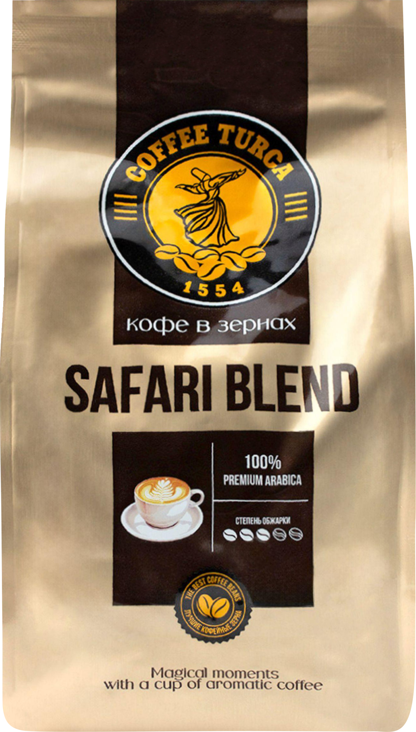 Изображение товара Кофе зерновой COFFEE TURCA Safari Blend Espresso натуральный жареный, 500г