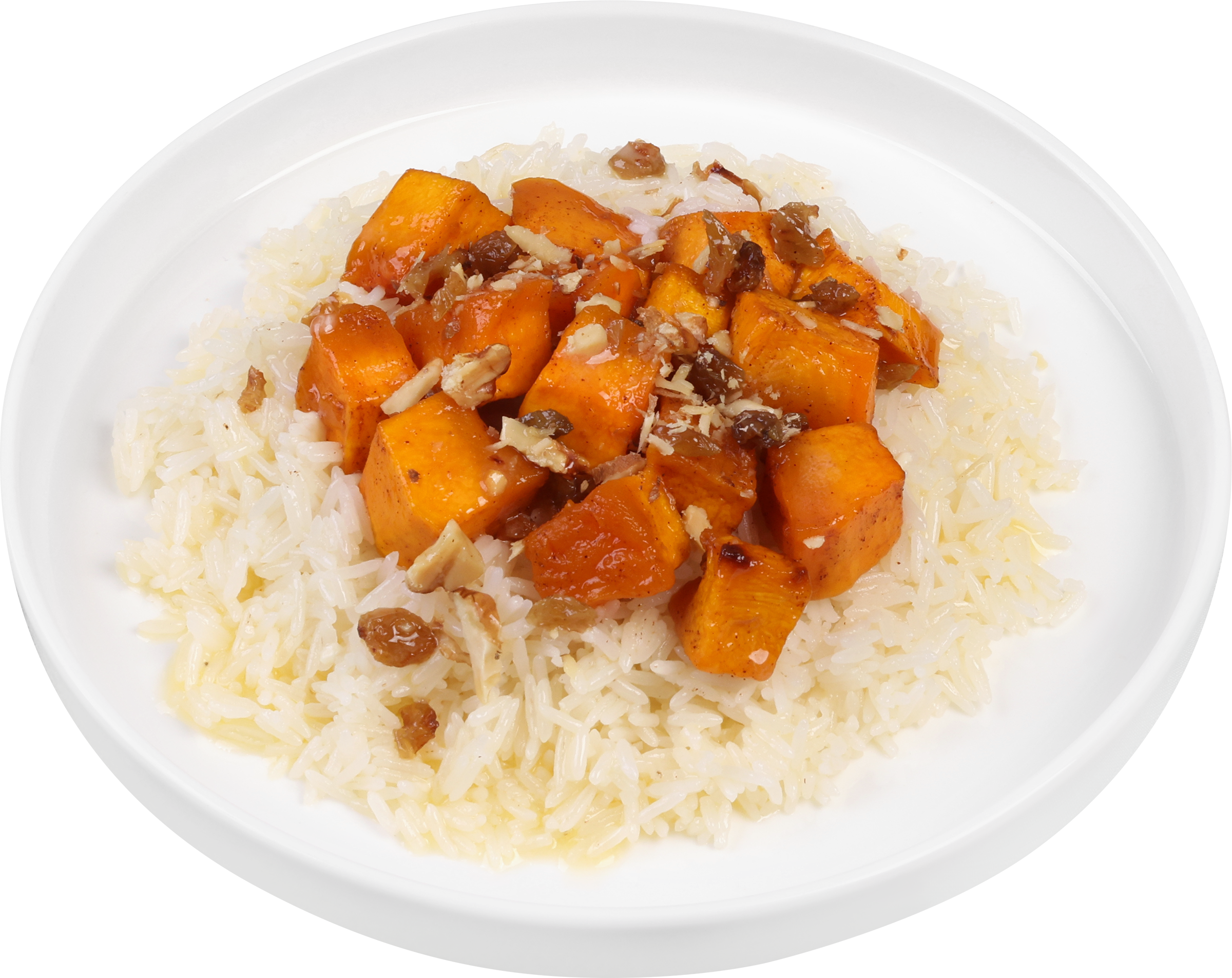 Изображение товара Рис с запеченной тыквой и изюмом - готовый холодный гарнир 244 ккал