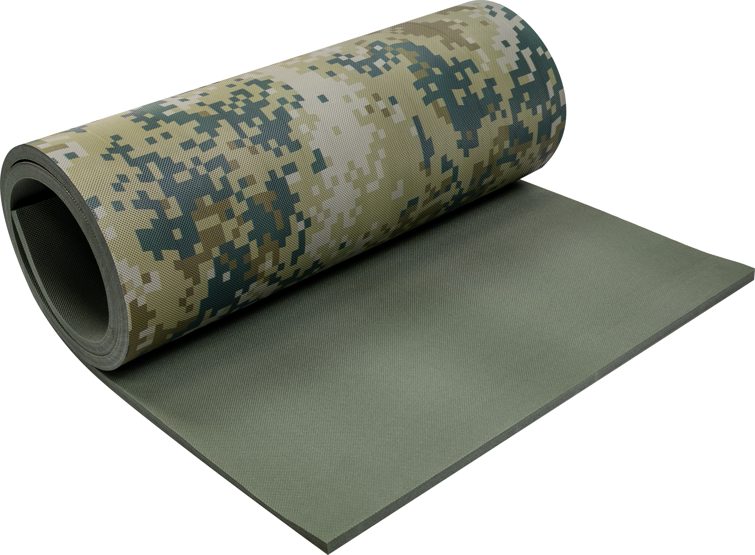 Изображение товара Коврик туристический ACTIWELL Камуфляж 180х60х1,2см, цвет хаки