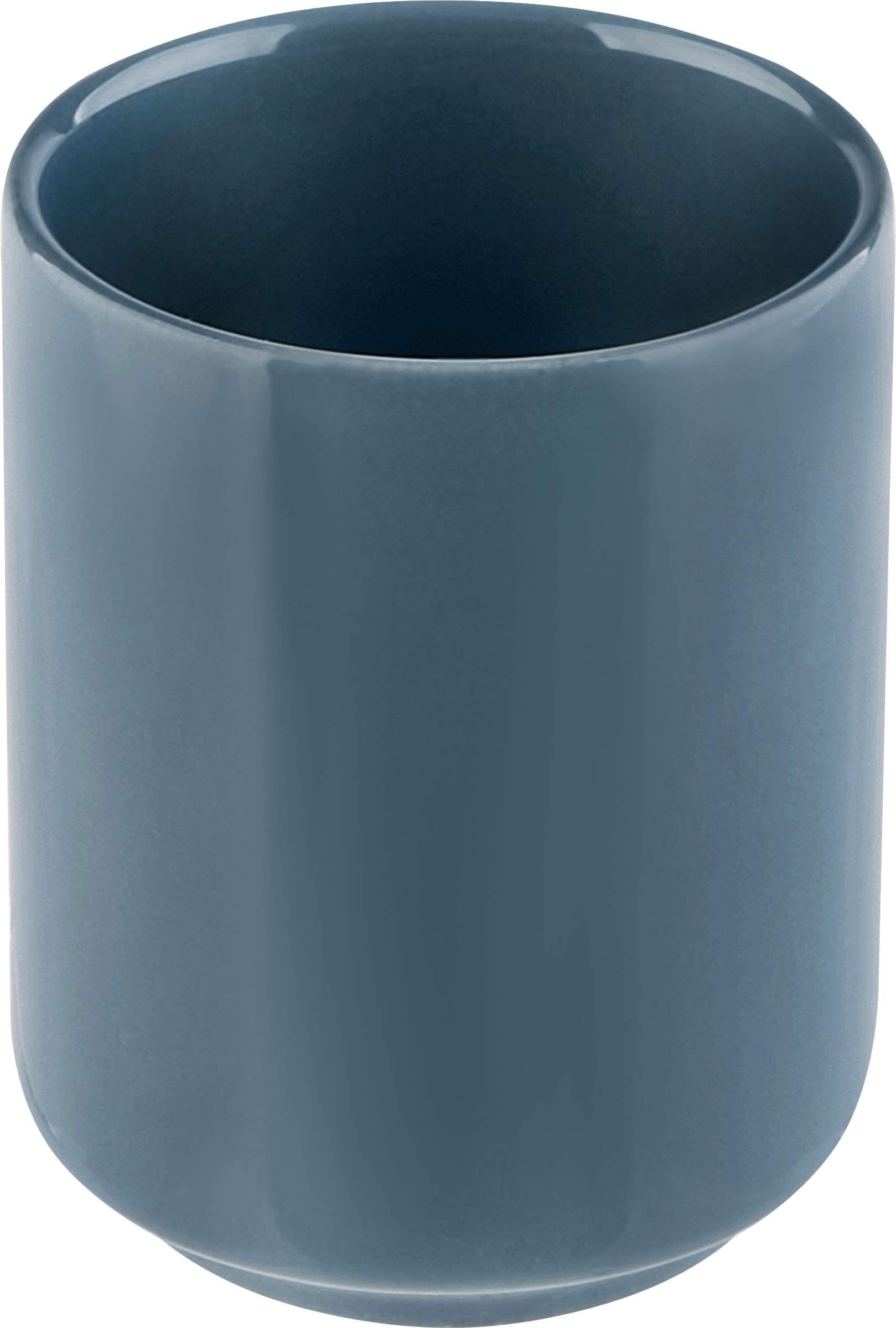 Изображение товара Стакан MOROSHKA Neсhakra для зубных щеток 7х7х9см, синего цвета