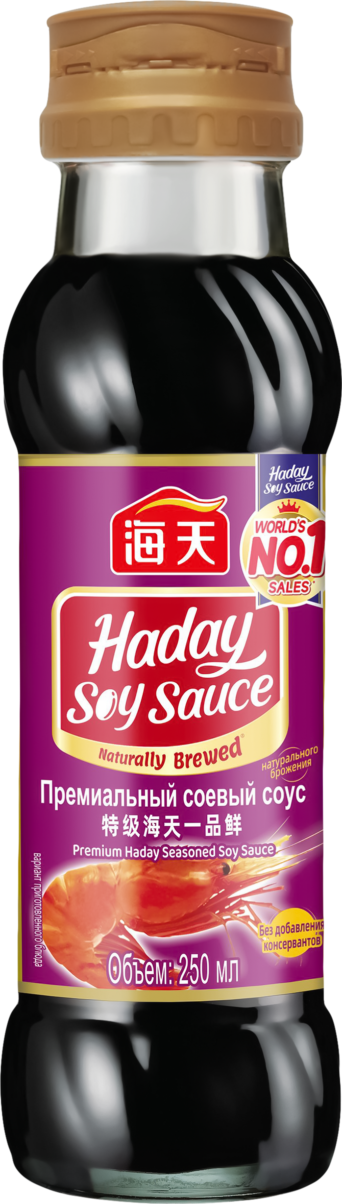 Изображение товара Соевый соус HADAY Premium Креветочный 250мл с насыщенным морским вкусом Изображение товара Соевый соус HADAY Premium Креветочный 250мл с насыщенным морским вкусом
