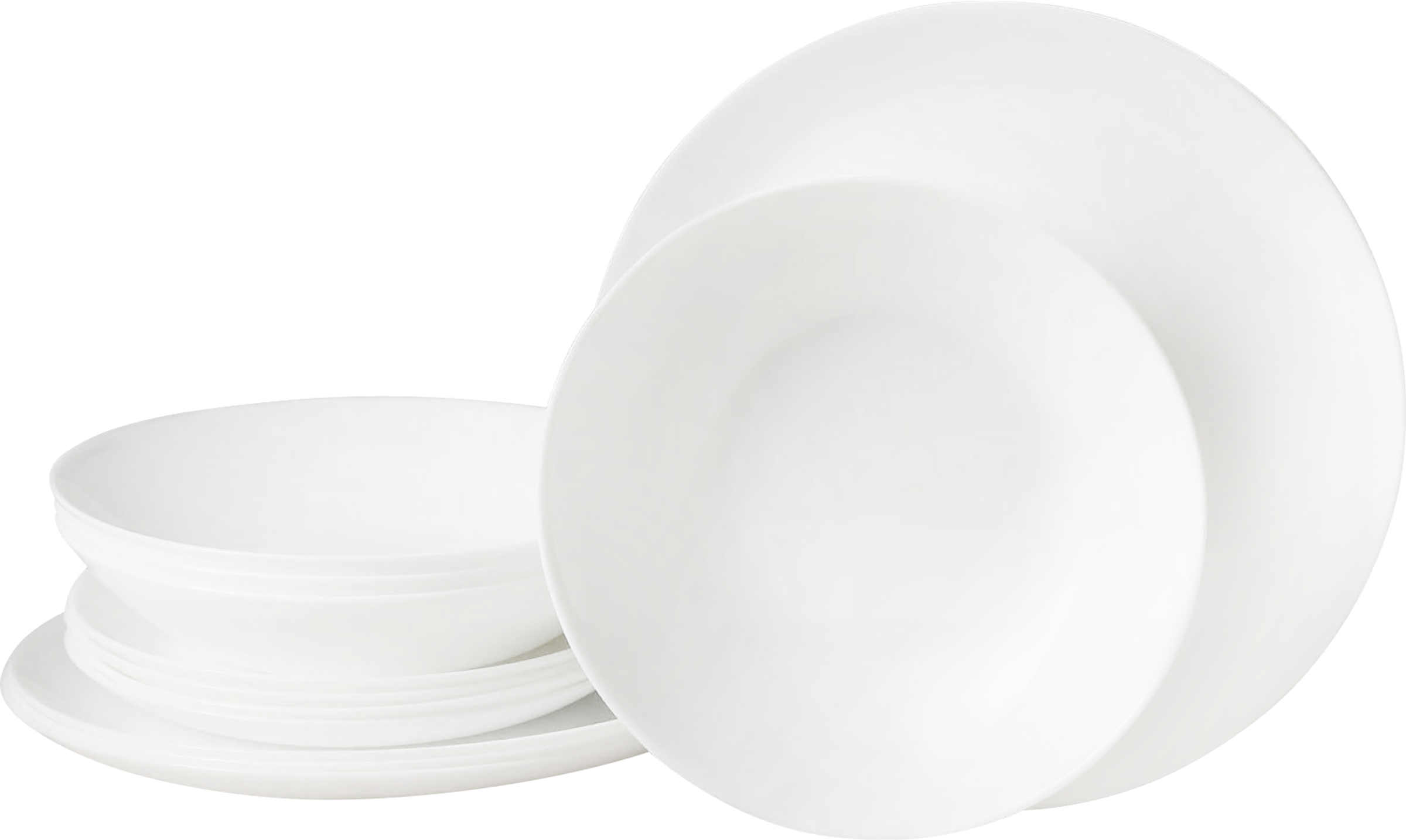 Изображение товара Набор тарелок LUMINARC Diwali Blanc, на 4 персоны (суп, обед, десерт), белый, Арт. 20000003479, 12шт