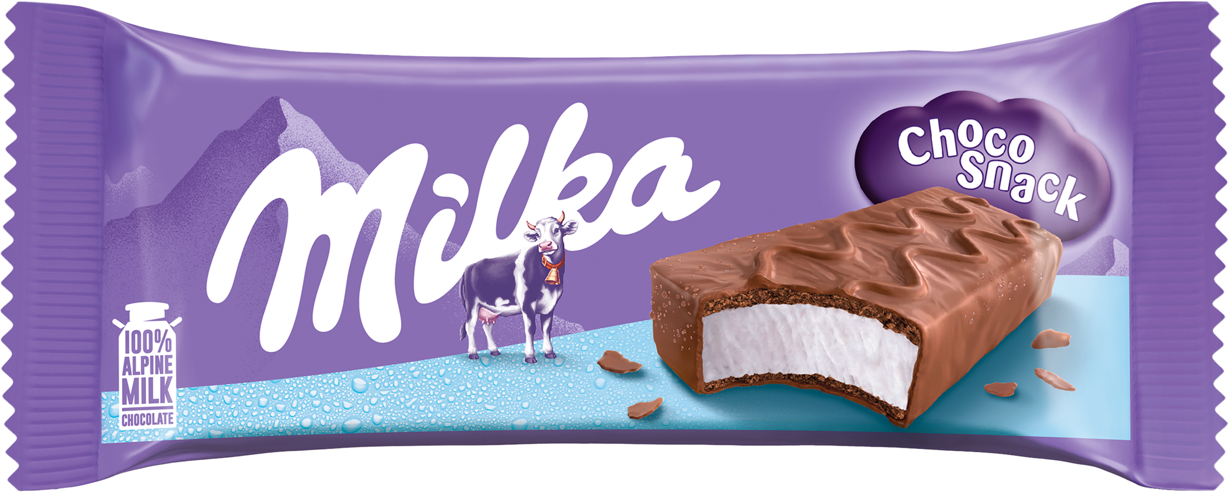 Изображение товара MILKA Шоколадный перекус - пирожное бисквитное с молочным кремом, 27 г