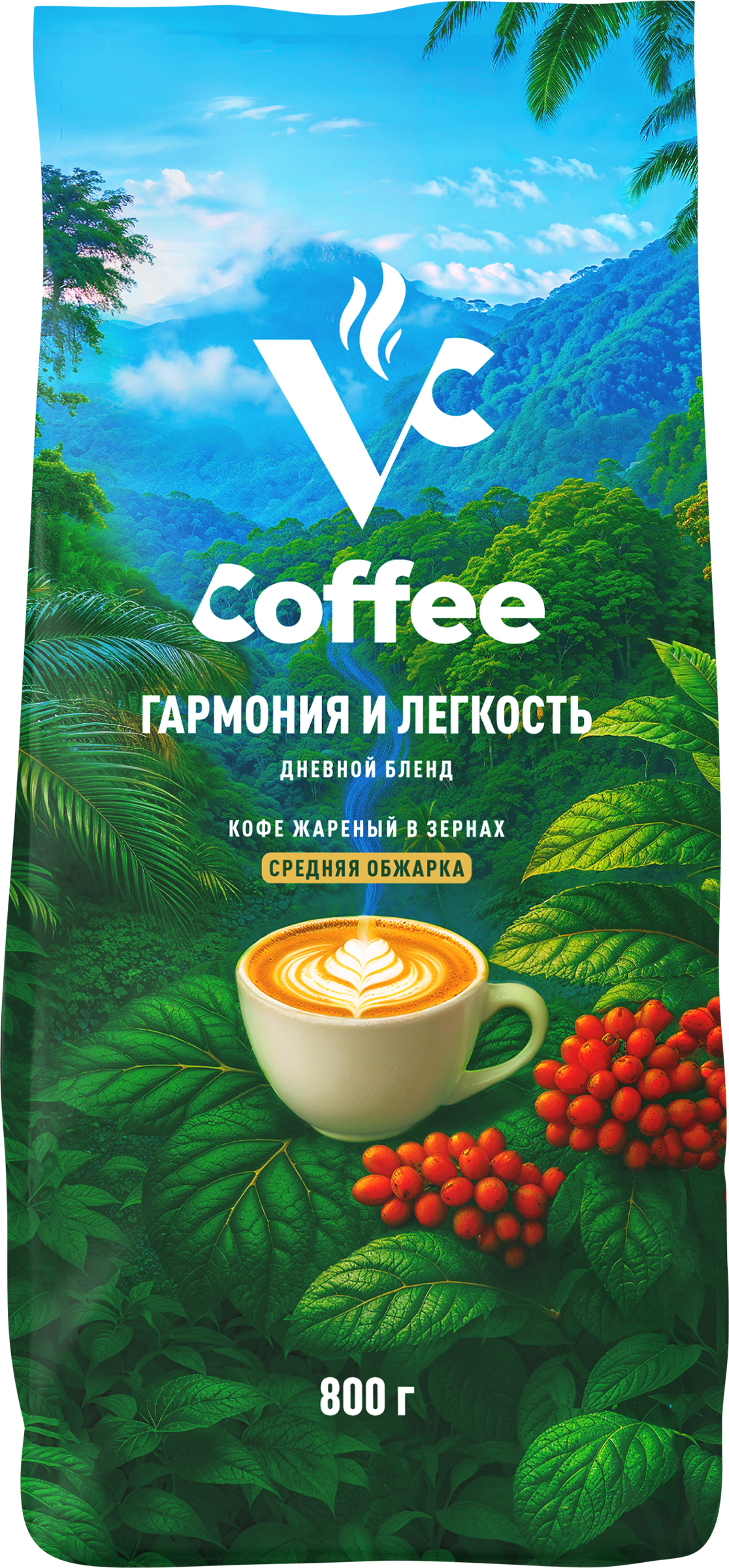 Изображение товара Кофе зерновой VC Дневной бленд жареный, 800г