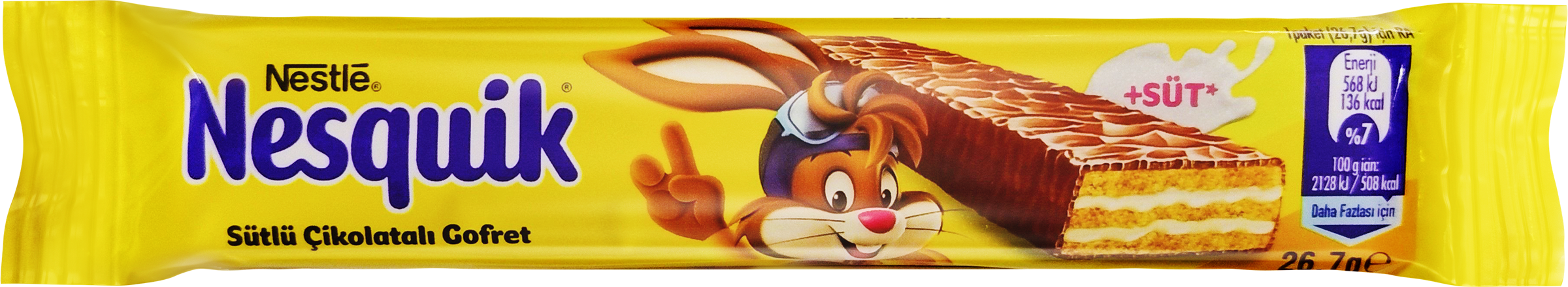 Изображение товара Вафля NESTLE Nesquik Wafer в молочном шоколаде 26,7г с корицей