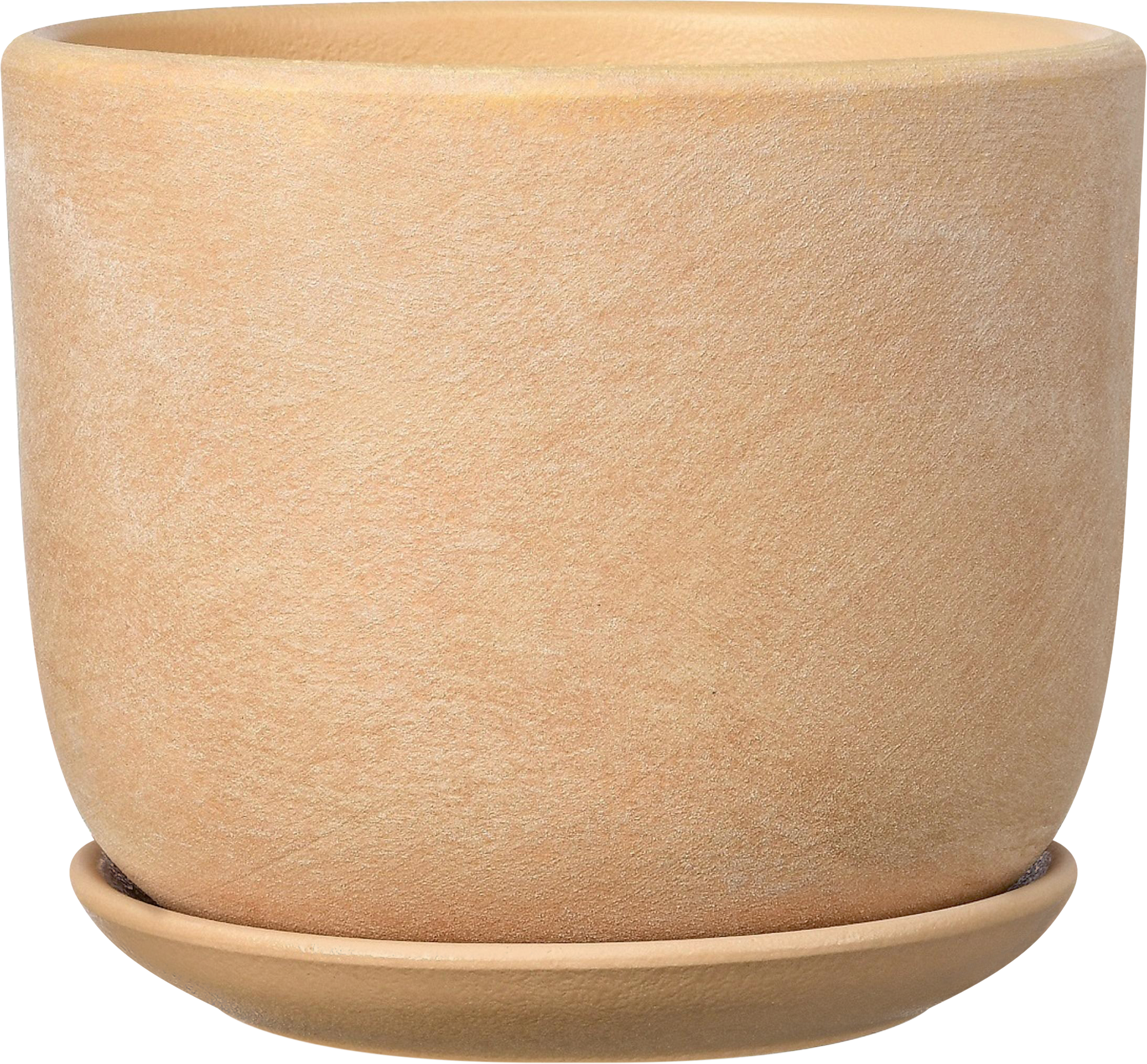 Изображение товара Горшок для цветов КОМПОЗИТ Замша №1 0.8л d=12см, бежевый бук