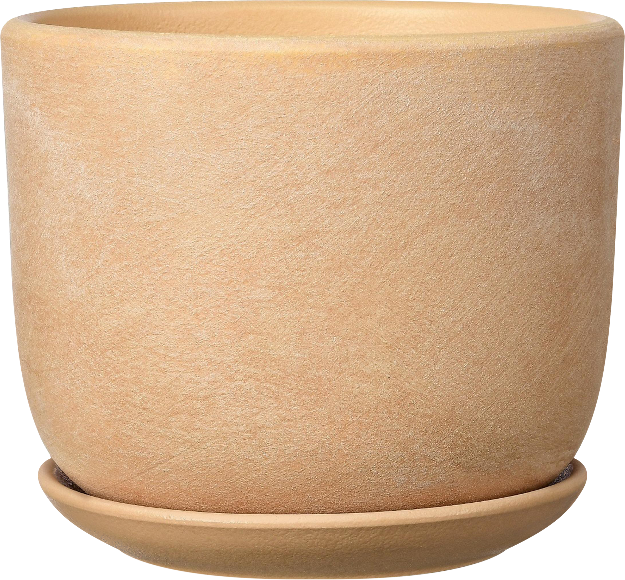 Изображение товара Горшок для цветов КОМПОЗИТ Замша №3 2.9л d=19см, бежевый бук