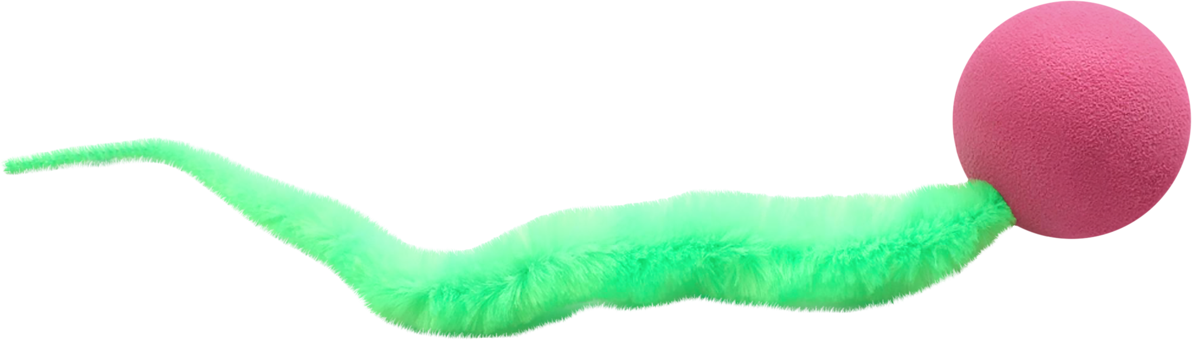 Изображение товара Игрушка для кошек TRIOL Мяч с хвостиком d=40мм/235мм