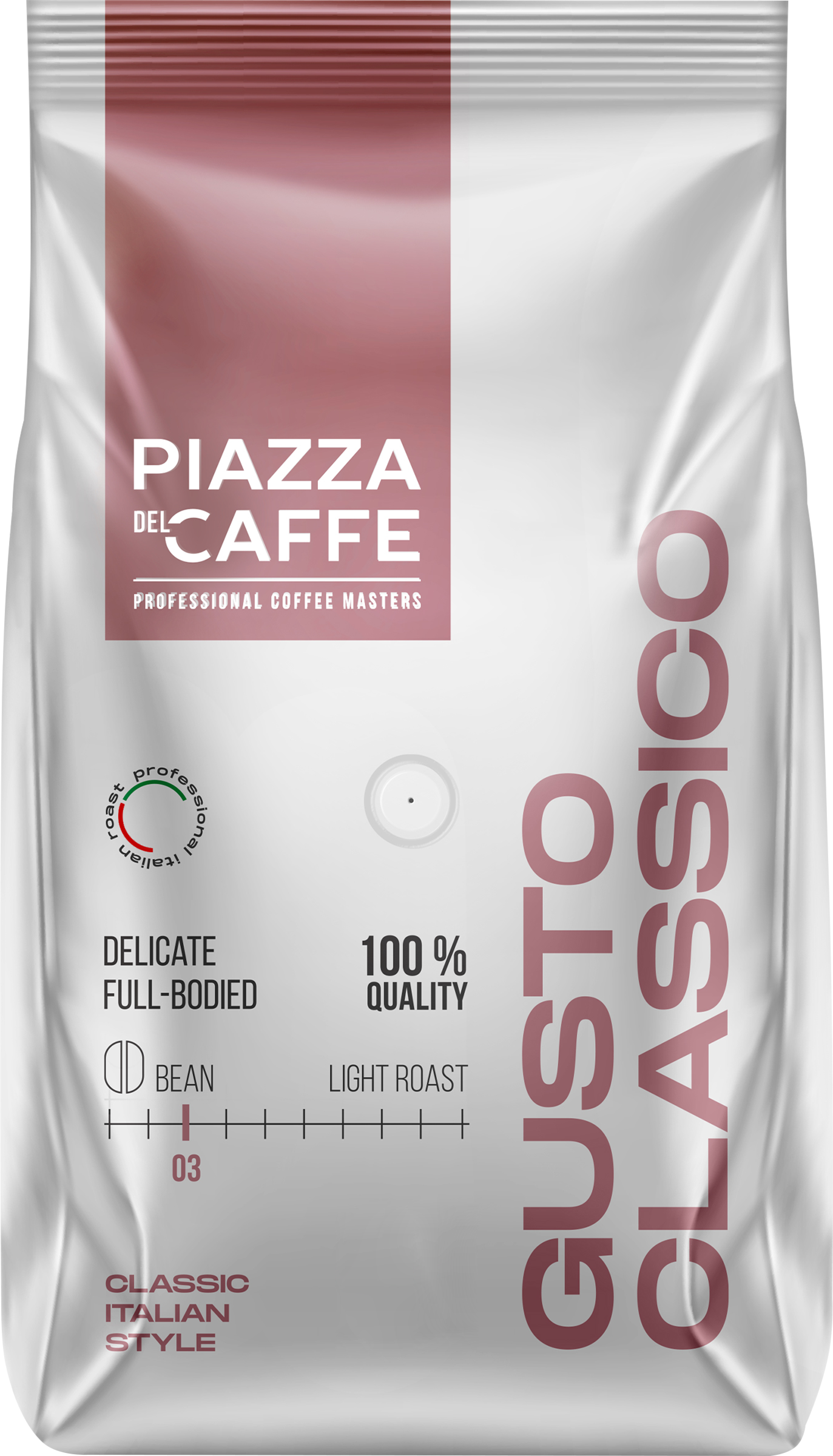 Изображение товара Кофе зерновой PIAZZA DEL CAFFE Густо Классико жареный, 900г