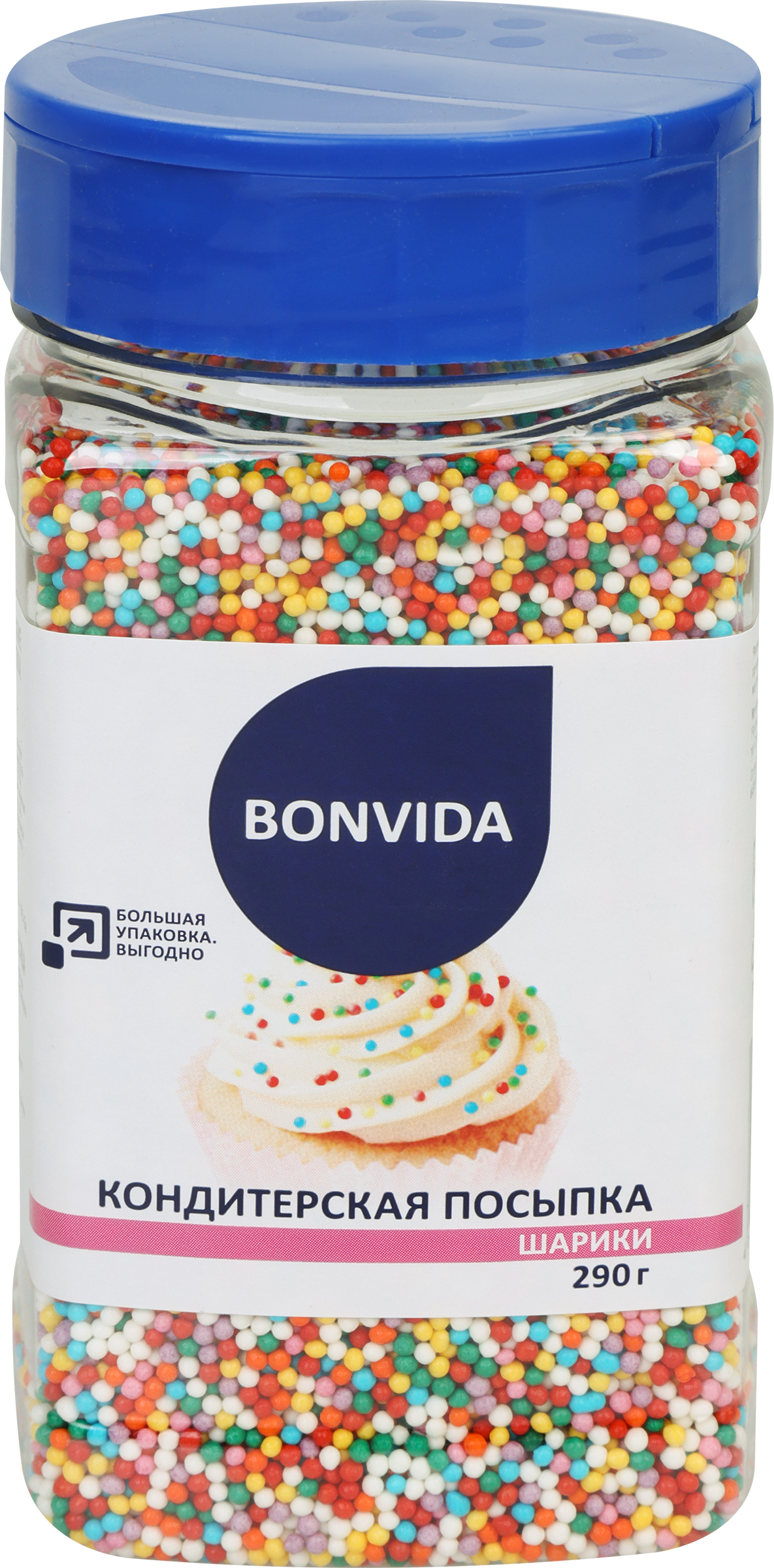 Изображение товара Посыпка BONVIDA Шарики 290г Декор кондитерский Изображение товара Посыпка BONVIDA Шарики 290г Декор кондитерский