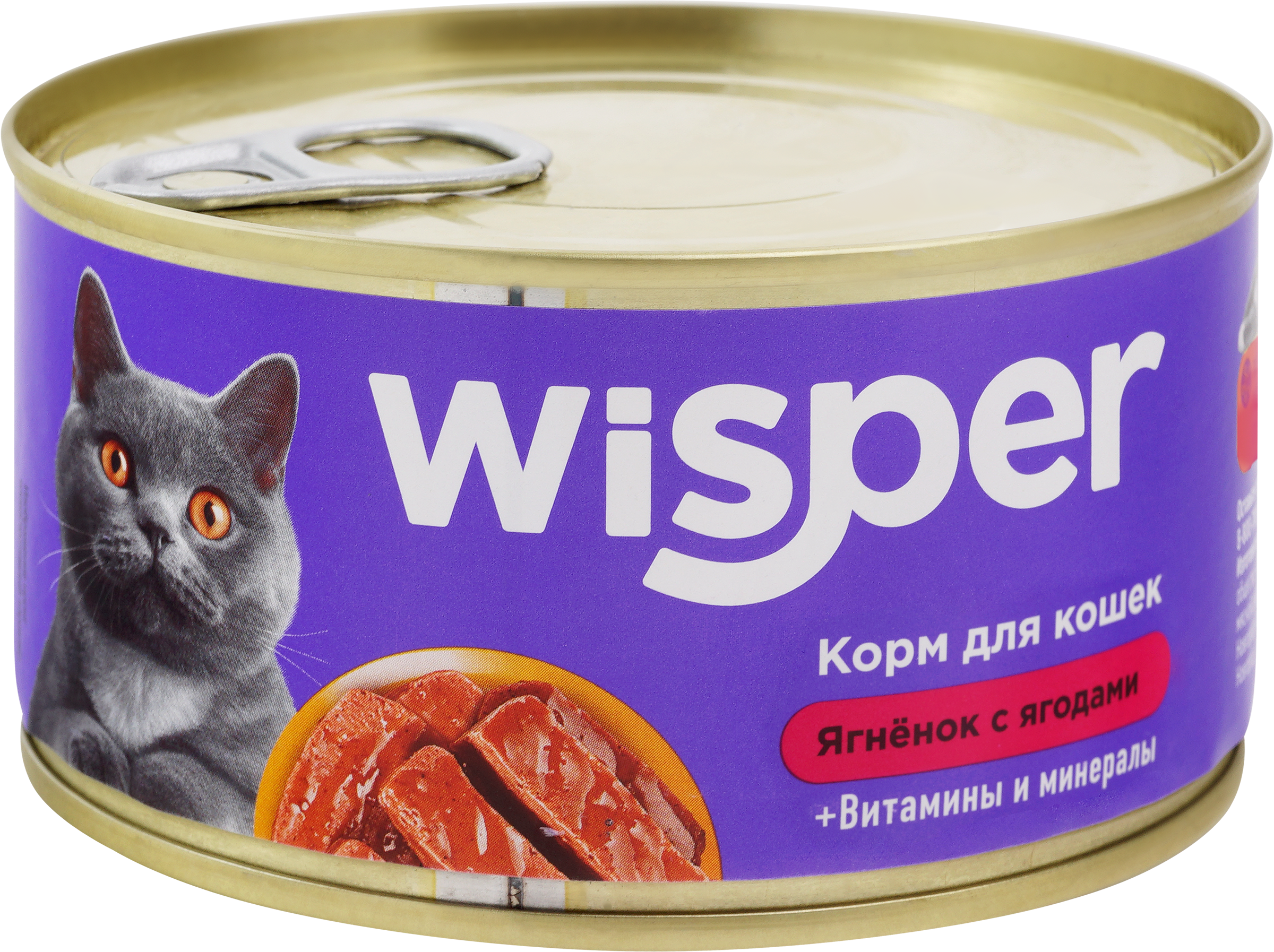 Изображение товара Корм Консервы WISPER Ягненок и Ягоды 325 г