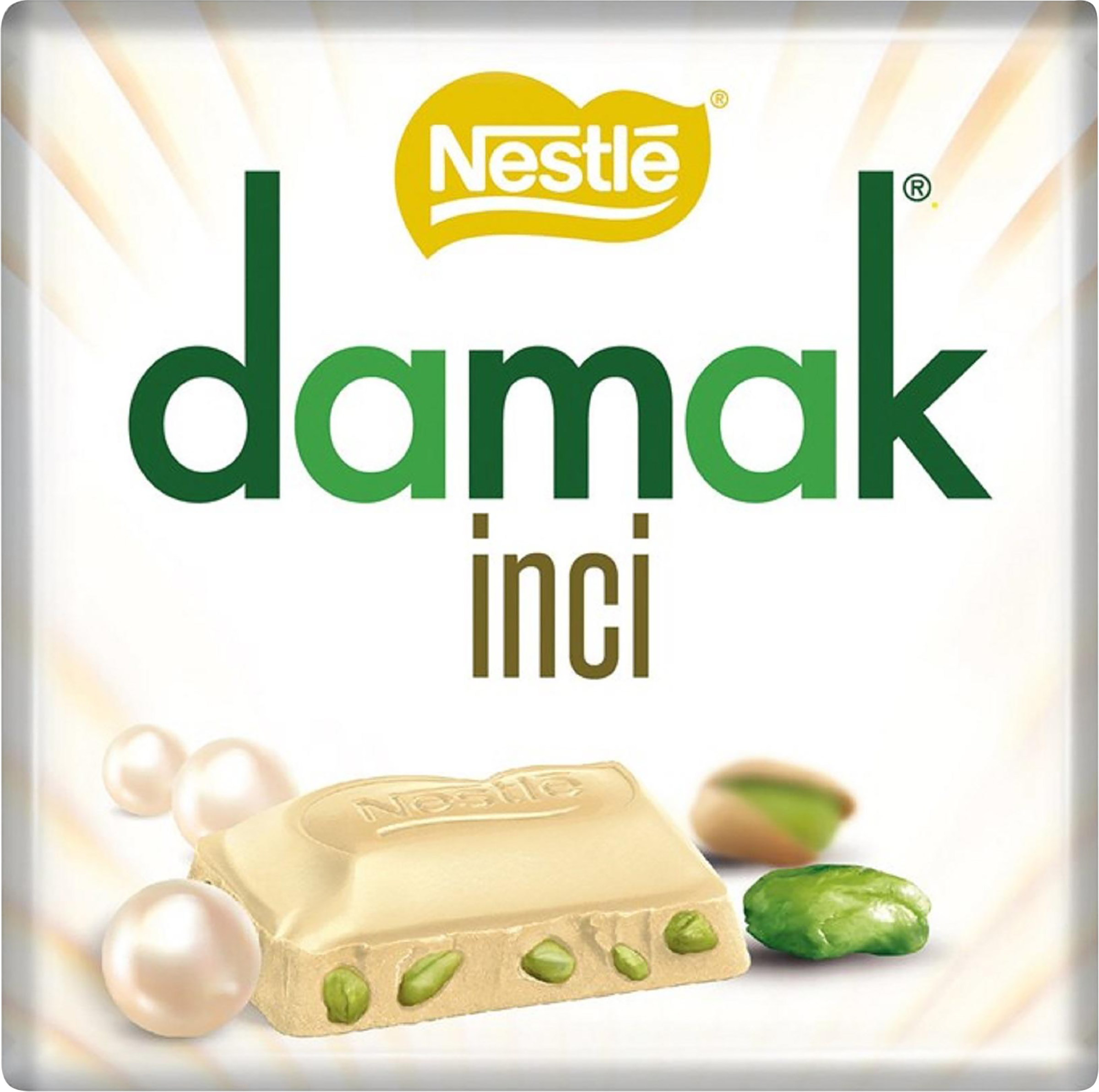 Изображение товара Шоколад белый NESTLE Damak с кусочками фисташек, 60г