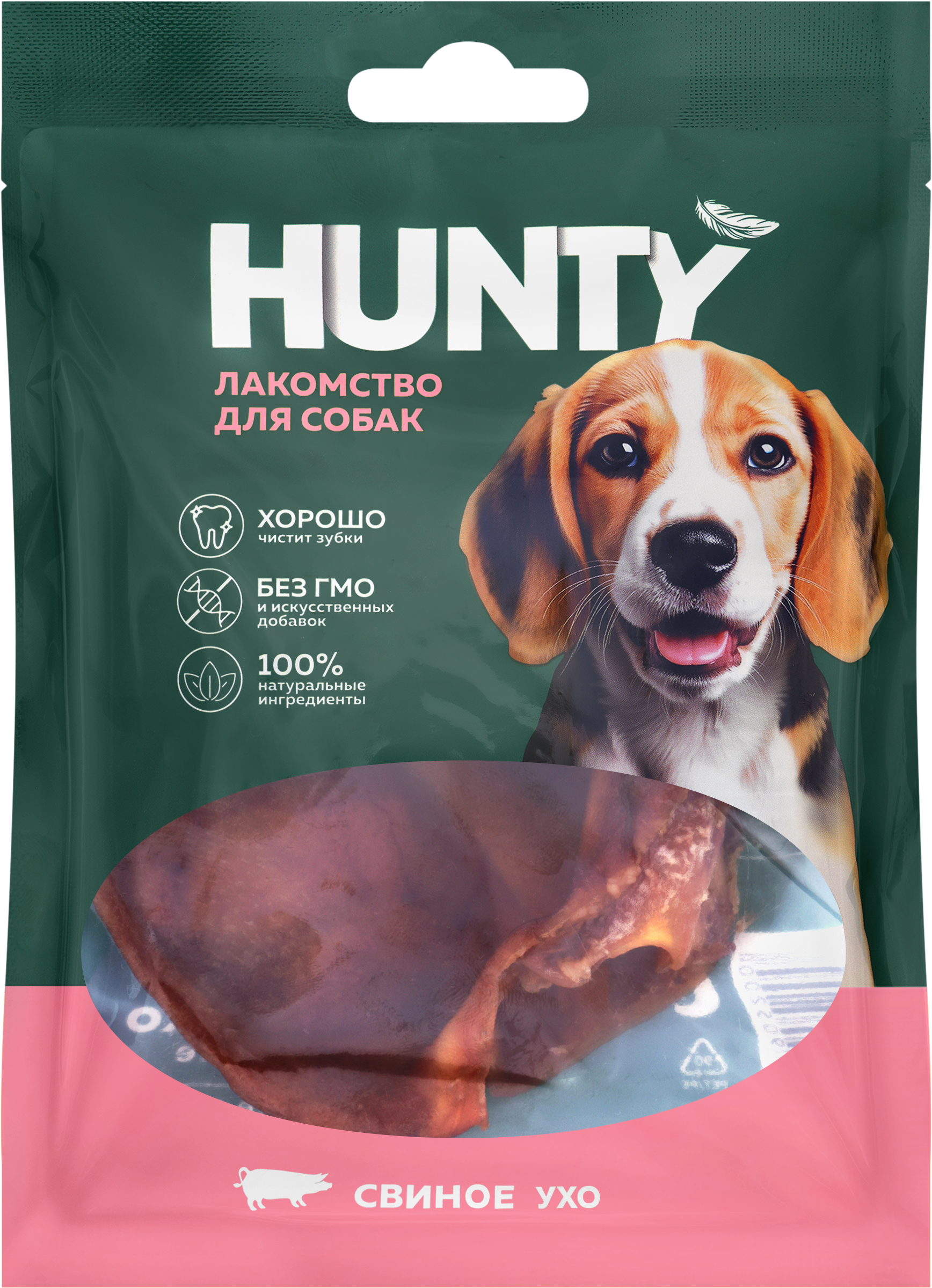 Изображение товара Лакомство для собак HUNTY Свиное ухо 50г для взрослых