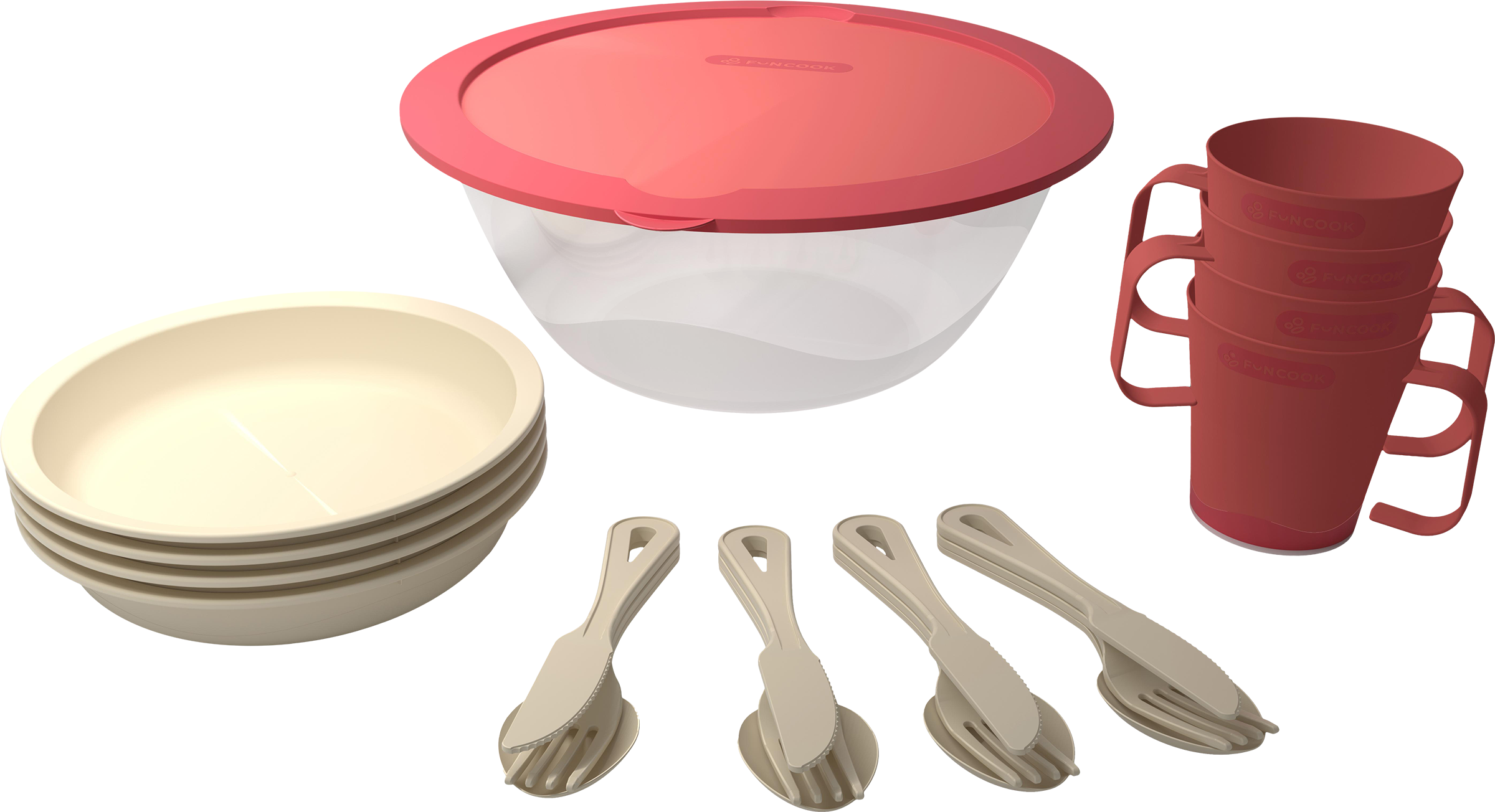 Изображение товара Набор для пикника FUNCOOK №7, на 4 персоны, Арт. FC4113