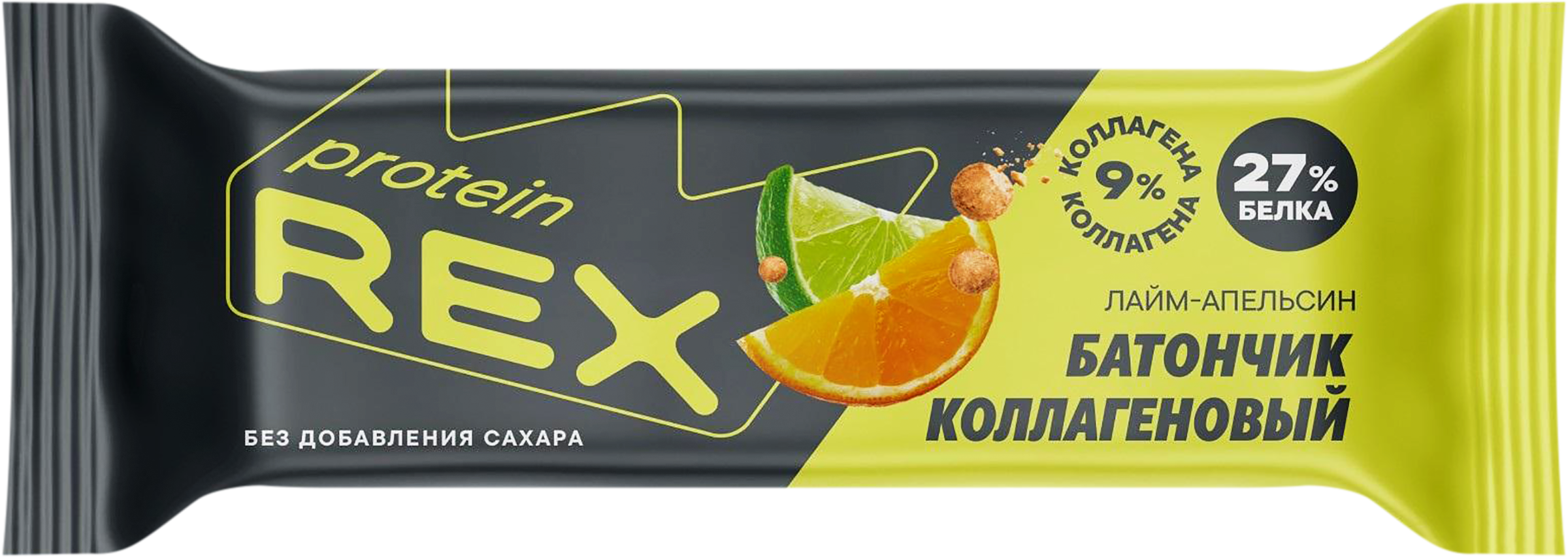 Изображение товара Батончик протеиновый PROTEINREX Лайм-апельсин, глазированный, 45г