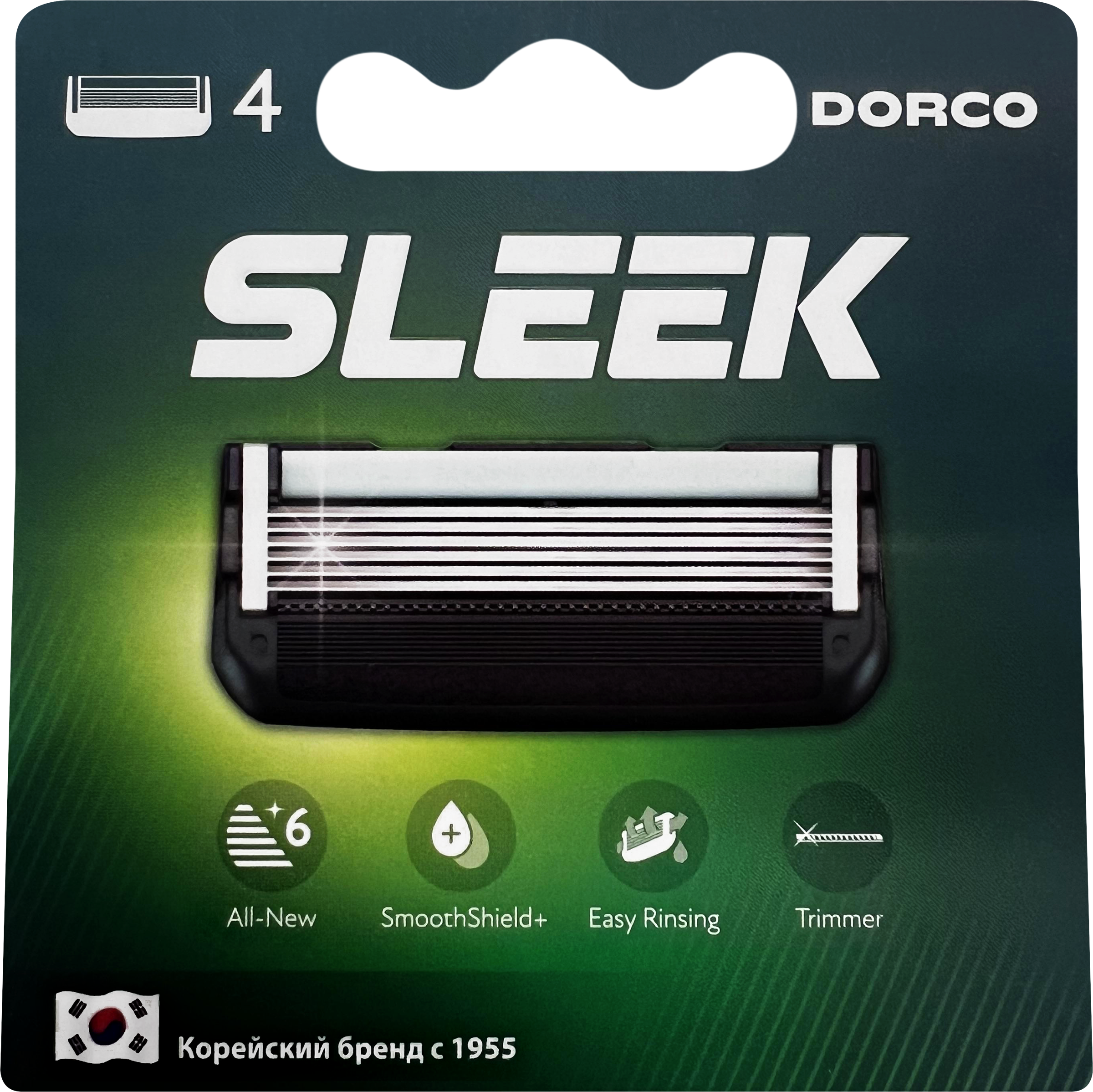 Изображение товара Кассеты сменные для бритья DORCO Sleek с 6 лезвиями, 4шт Изображение товара Кассеты сменные для бритья DORCO Sleek с 6 лезвиями, 4шт