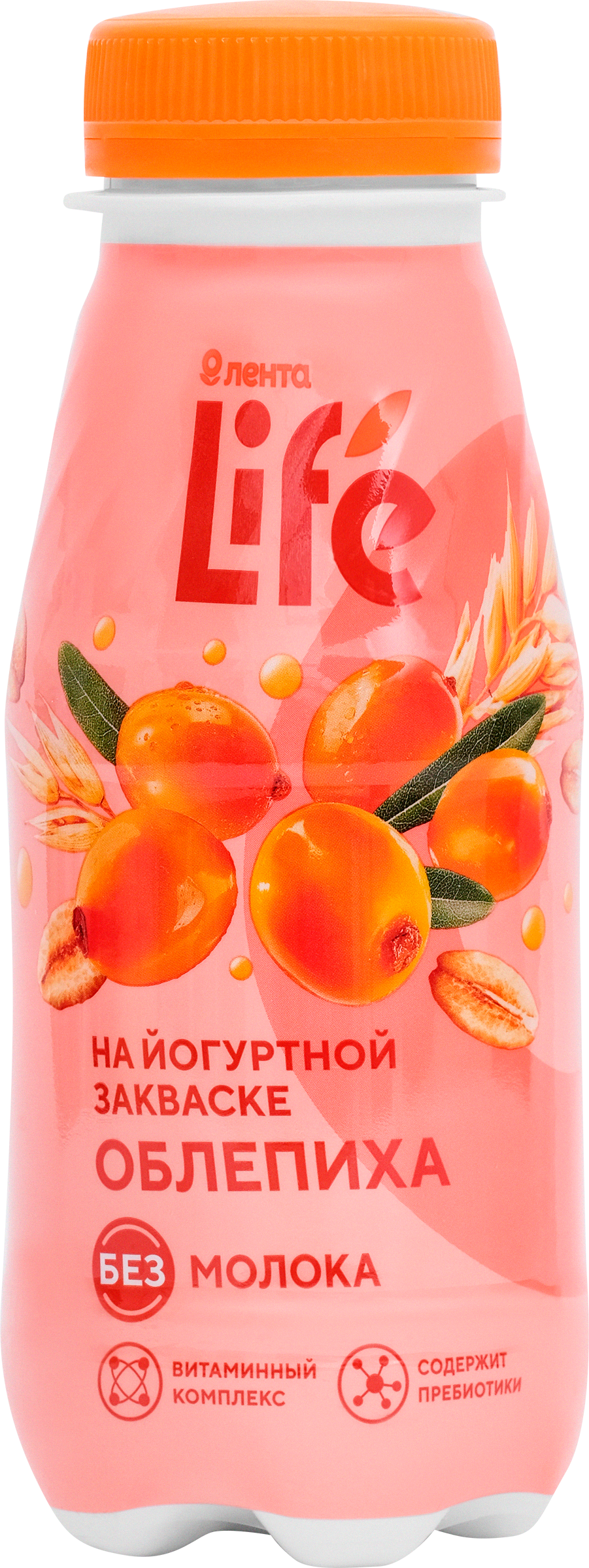 Изображение товара Напиток растительный ЛЕНТА LIFE Йогуртный облепиха 250г