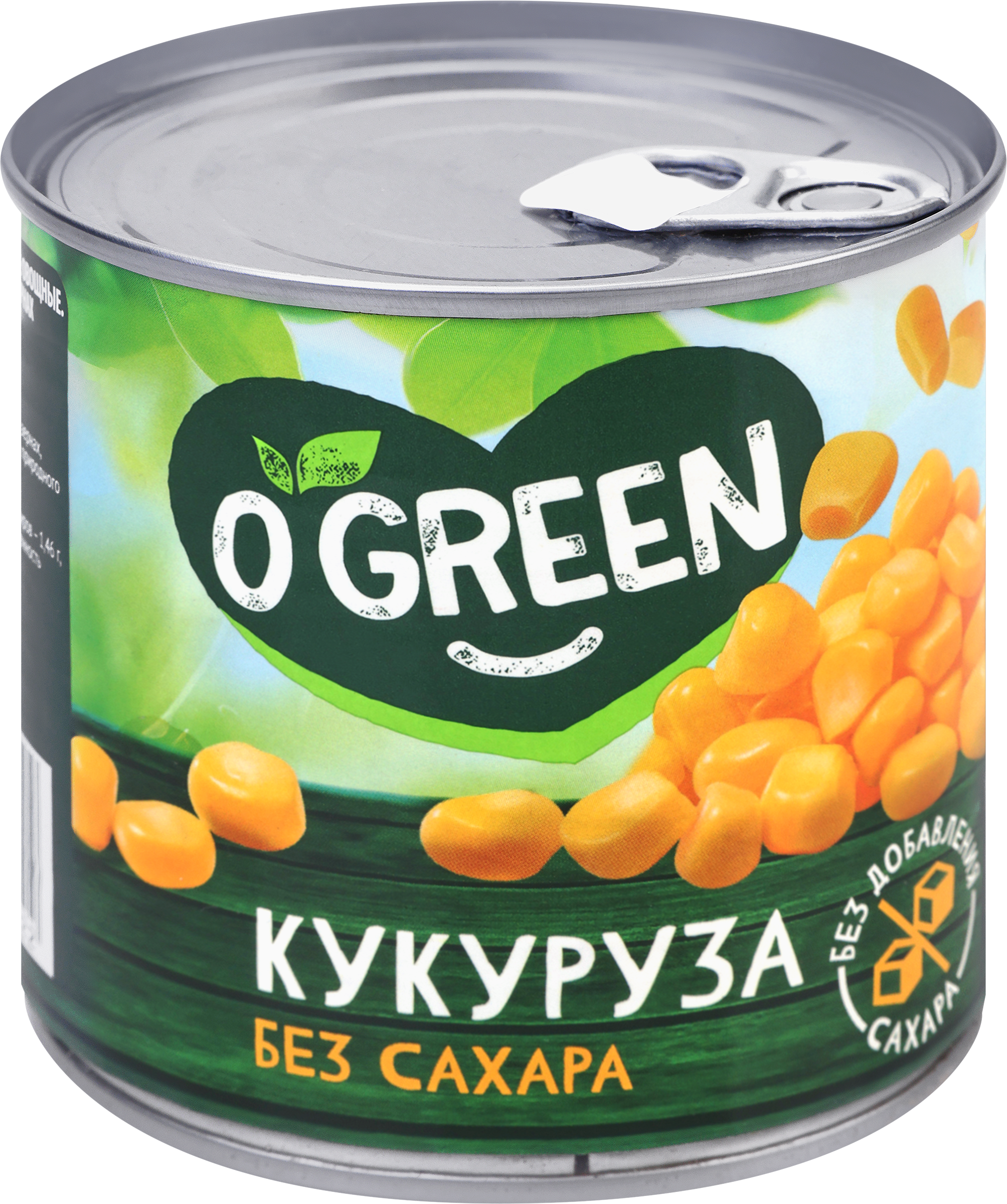 Изображение товара Кукуруза O`GREEN без сахара, 425мл