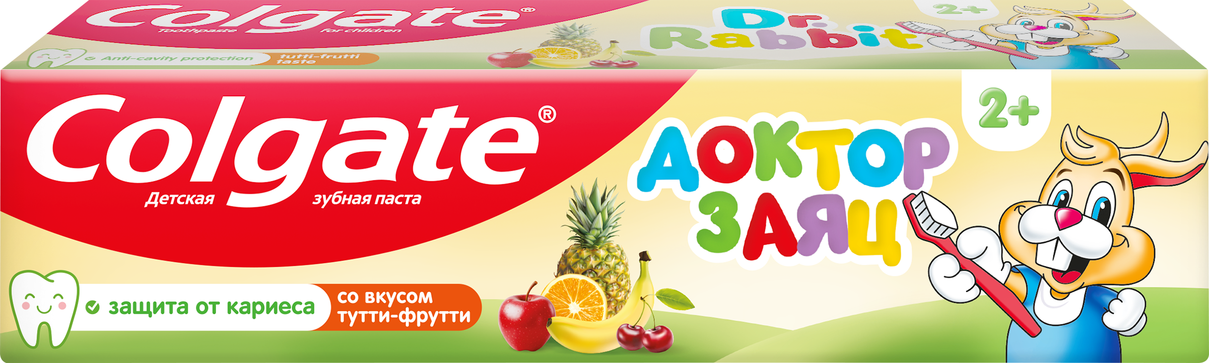 Изображение товара Зубная паста COLGATE Доктор Заяц со вкусом тутти-фрутти, 50мл