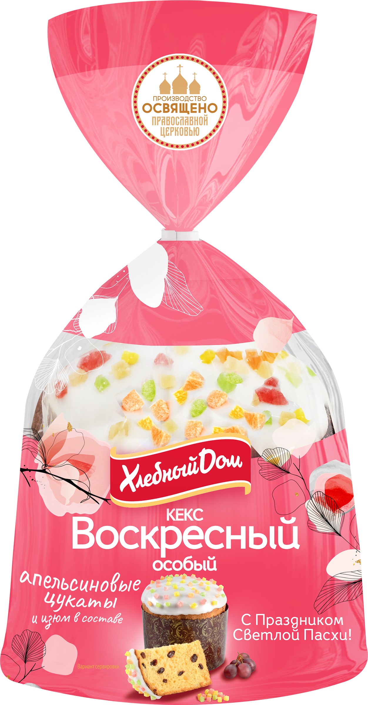 Изображение товара Кекс ХЛЕБНЫЙ ДОМ Воскресный особый, 430г