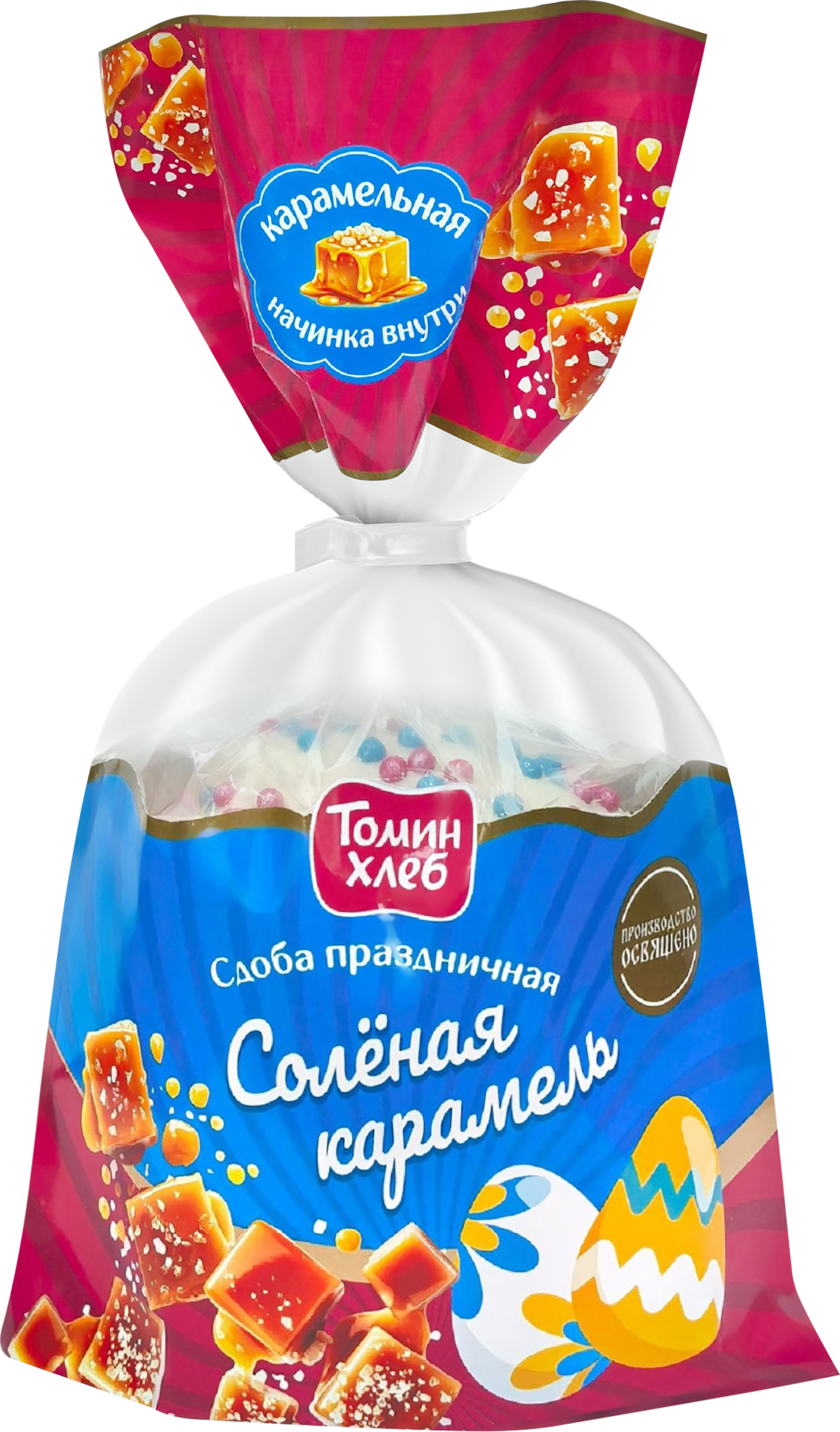Изображение товара Хлебная выпечка ТОМИН ХЛЕБ Соленая карамель праздничная