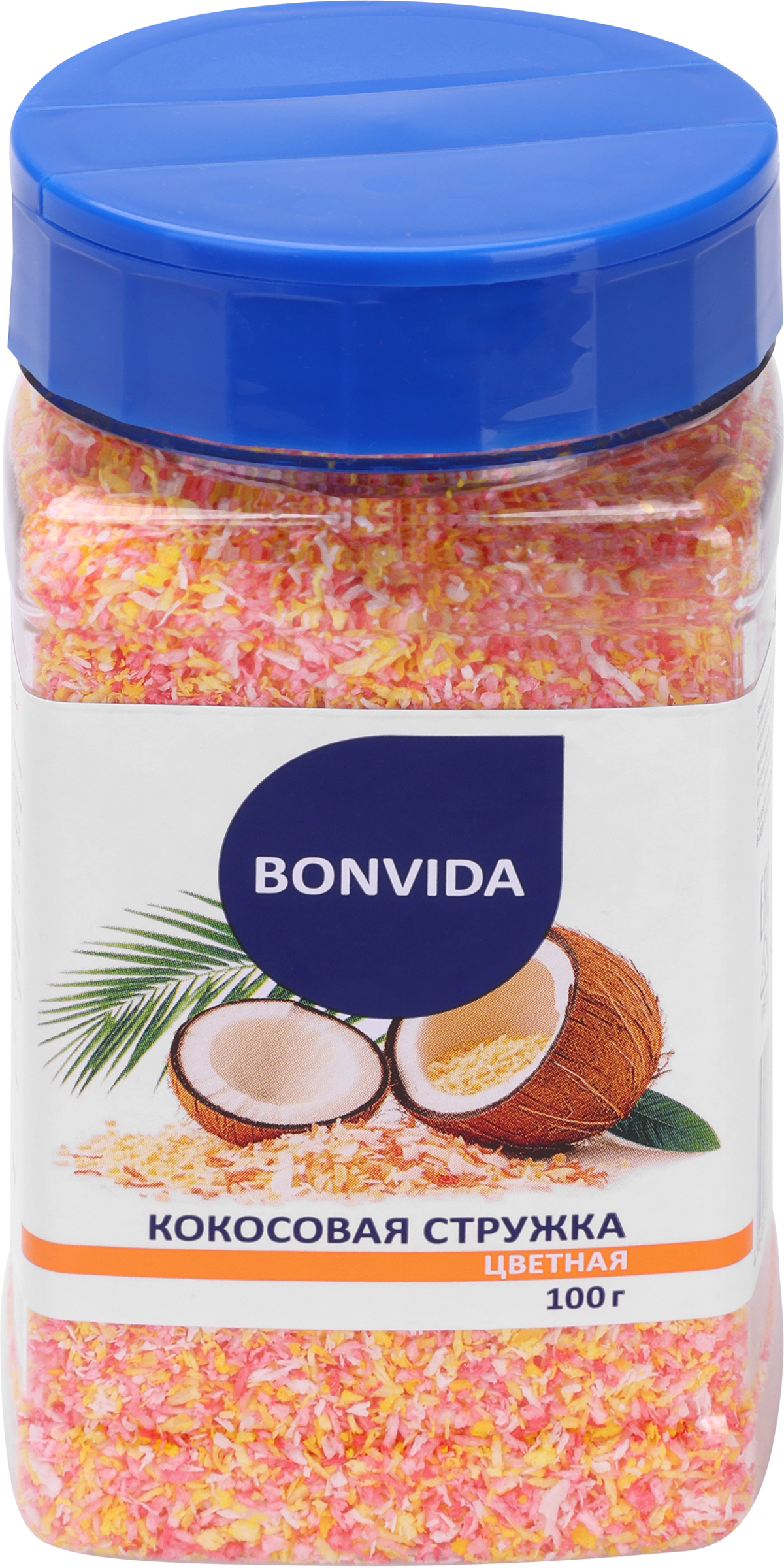 Изображение товара Стружка кокосовая BONVIDA Цветная, 100г