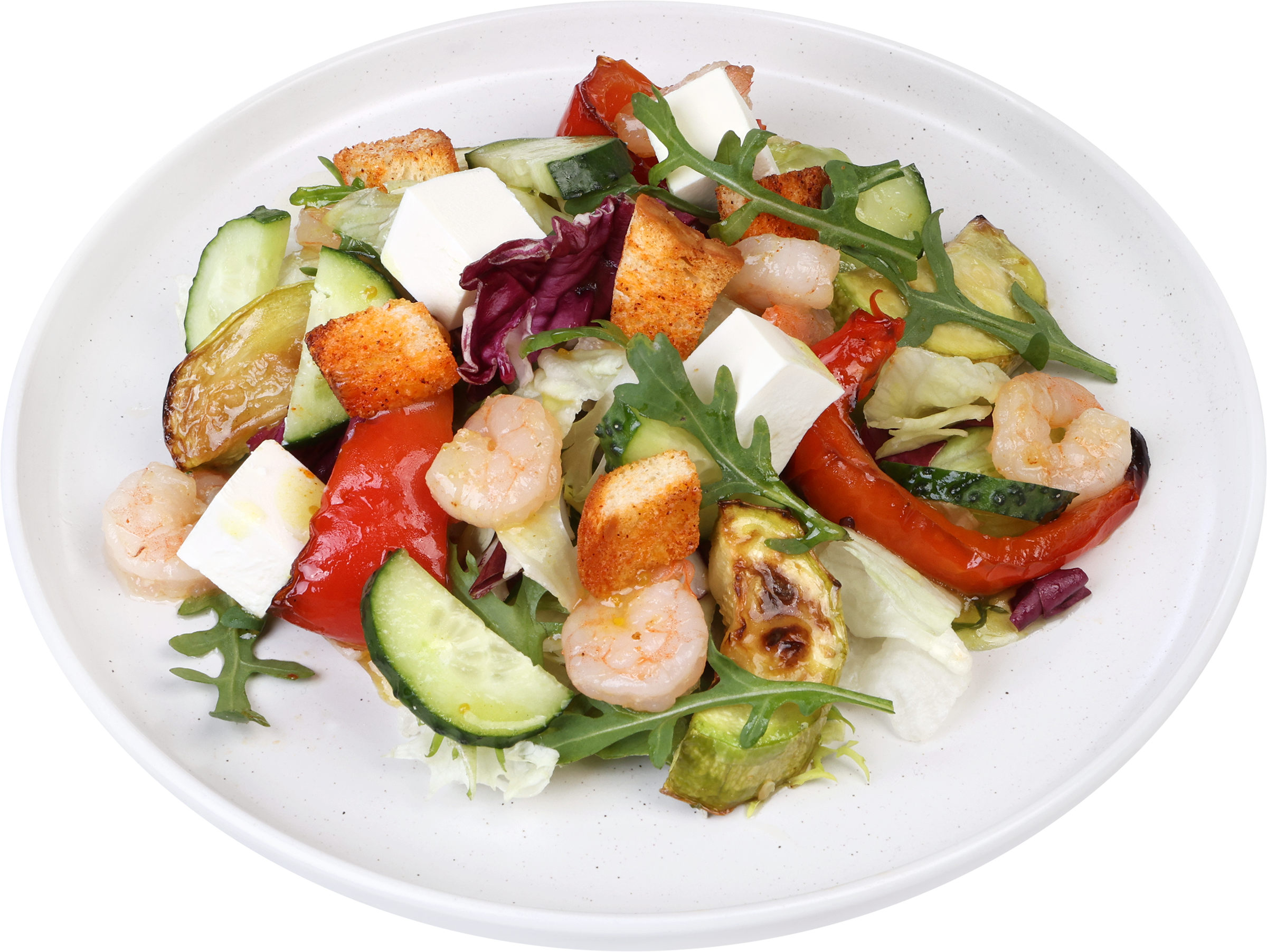 Изображение товара Салат ЛЕНТА FRESH СП с креветками и запечёнными овощами