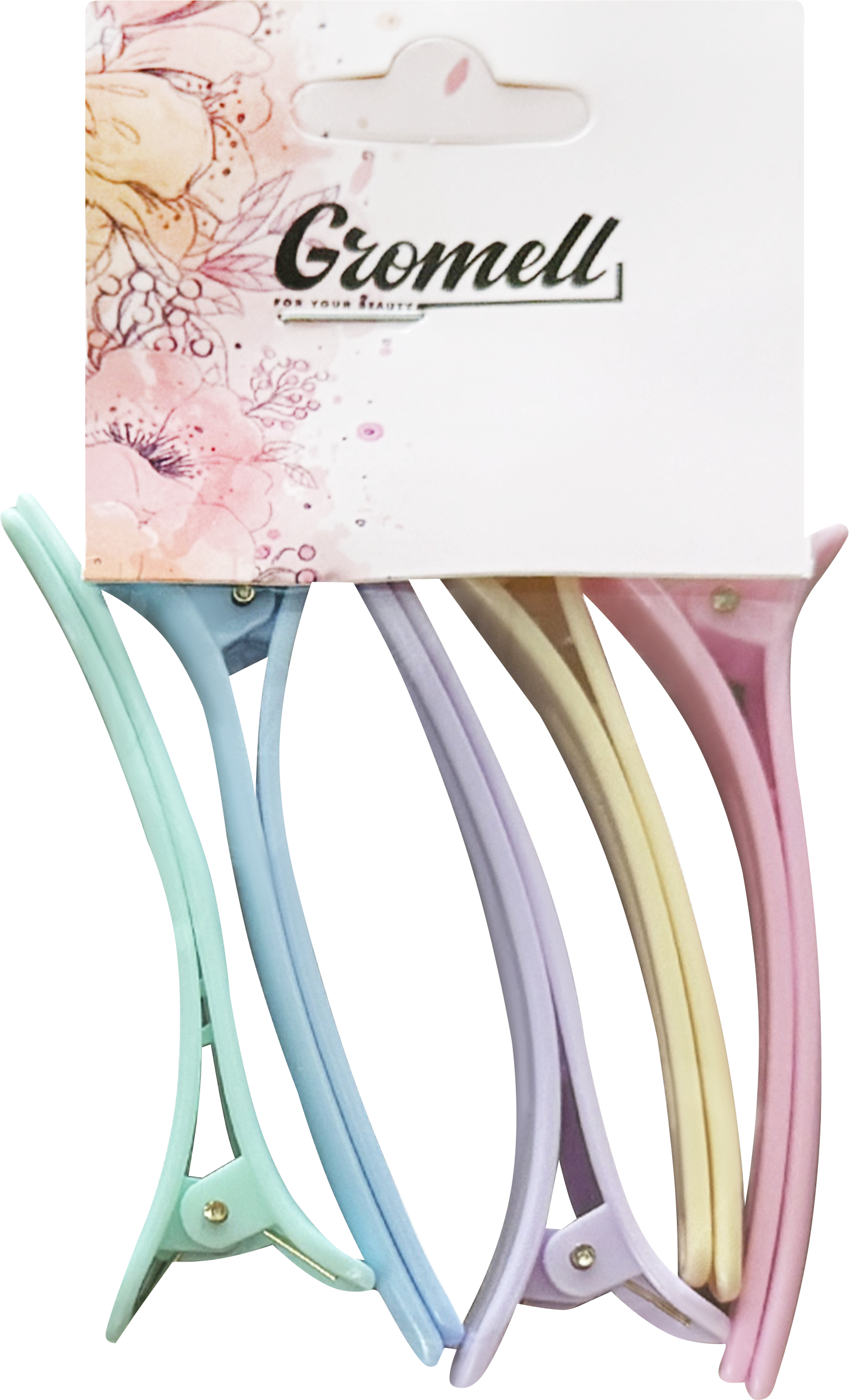 Изображение товара Набор зажимов для волос GROMELL Арт. LZAZH012, 5шт