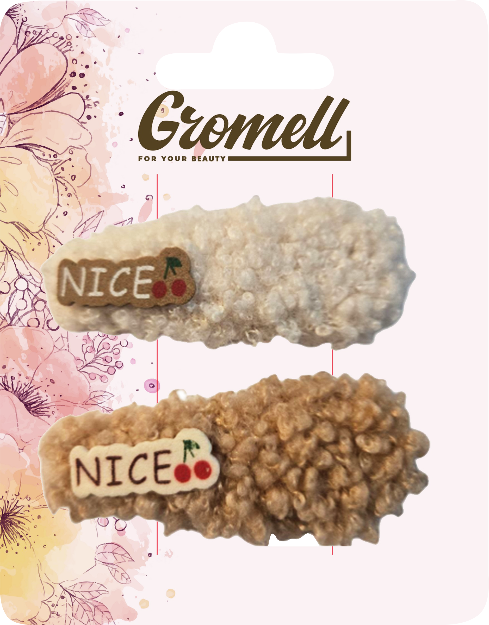 Изображение товара Набор зажимов для волос GROMELL Арт. LZAZH014, 2шт