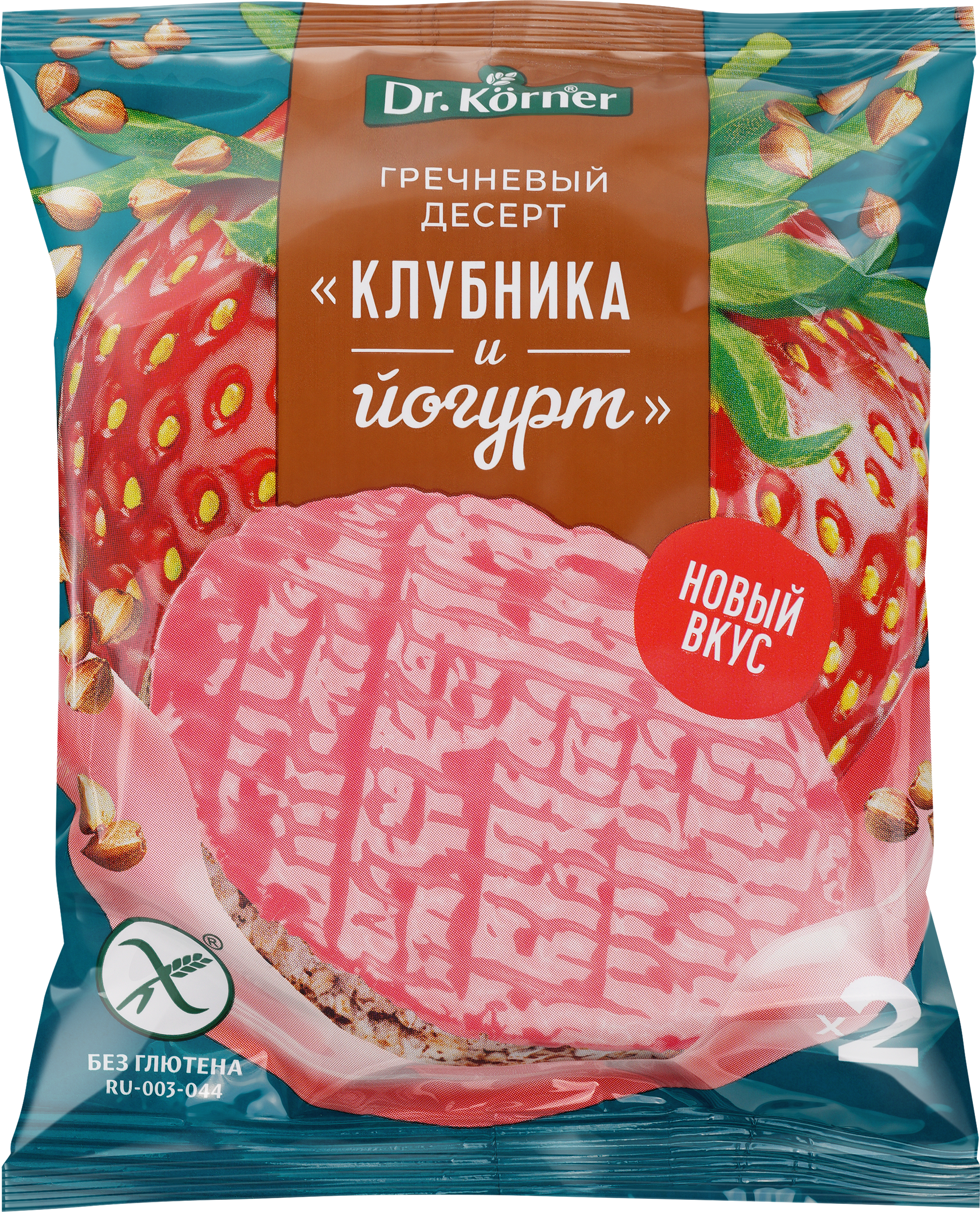 Изображение товара Десерт DR KORNER Клубника и йогурт 34г