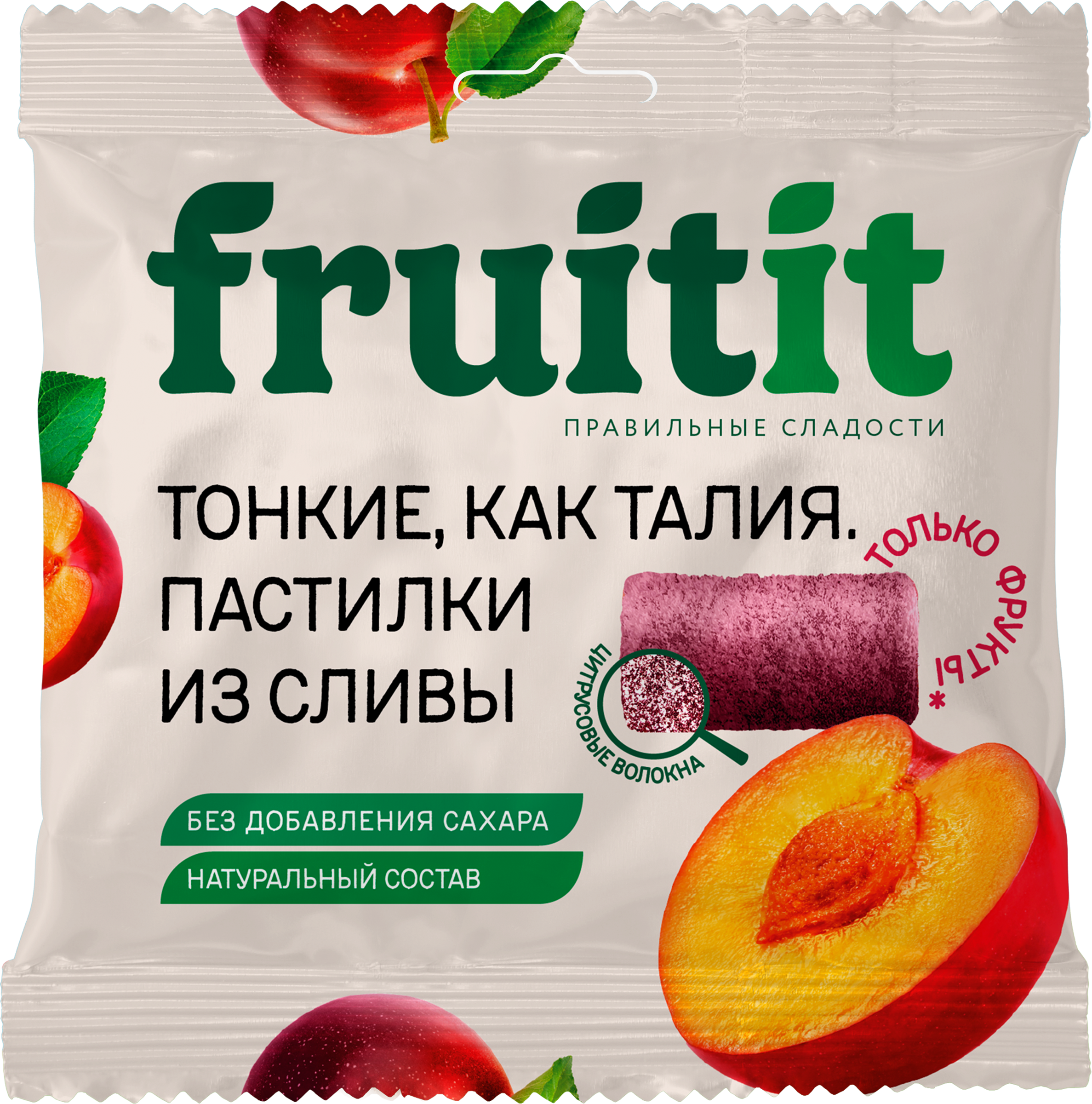 Изображение товара Пастилки фруктовые FRUIT Слива, без сахара, 70г