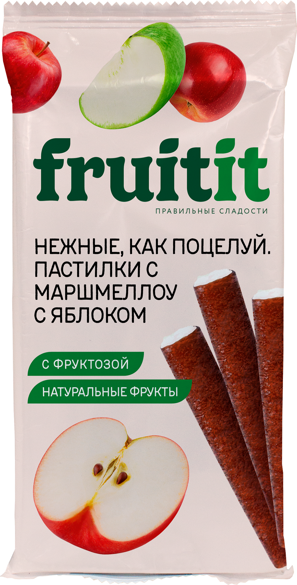 Изображение товара Пастилки фруктовые FRUIT Яблоко, с маршмеллоу, 55г