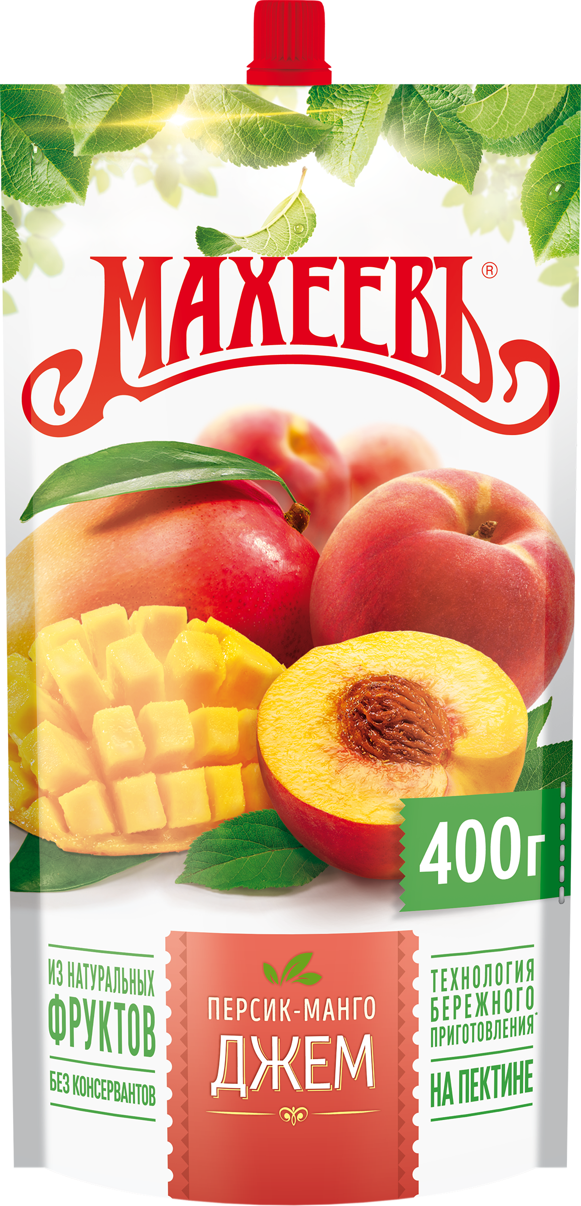 Изображение товара Джем МАХЕЕВЪ Персик и манго, 400г