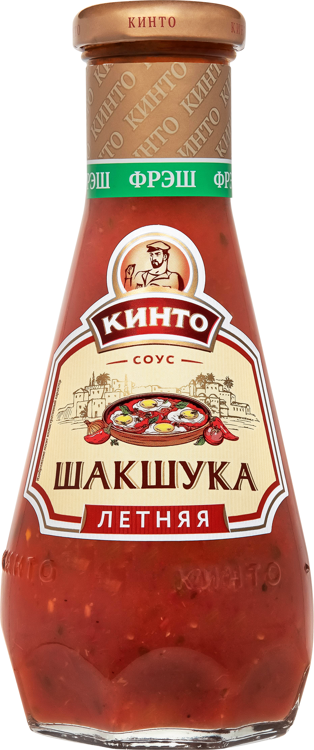 Изображение товара Соус КИНТО Шакшука Летняя 305 г — готовый средиземноморский соус для завтраков