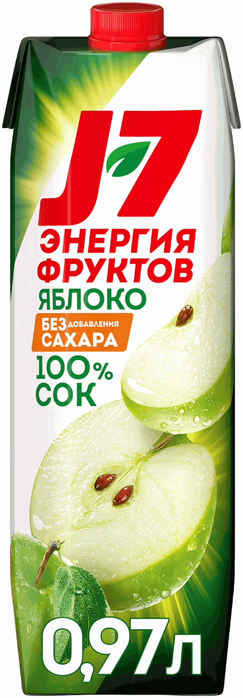 Изображение товара Детский яблочный сок J7 0.97л осветленный без добавления сахара