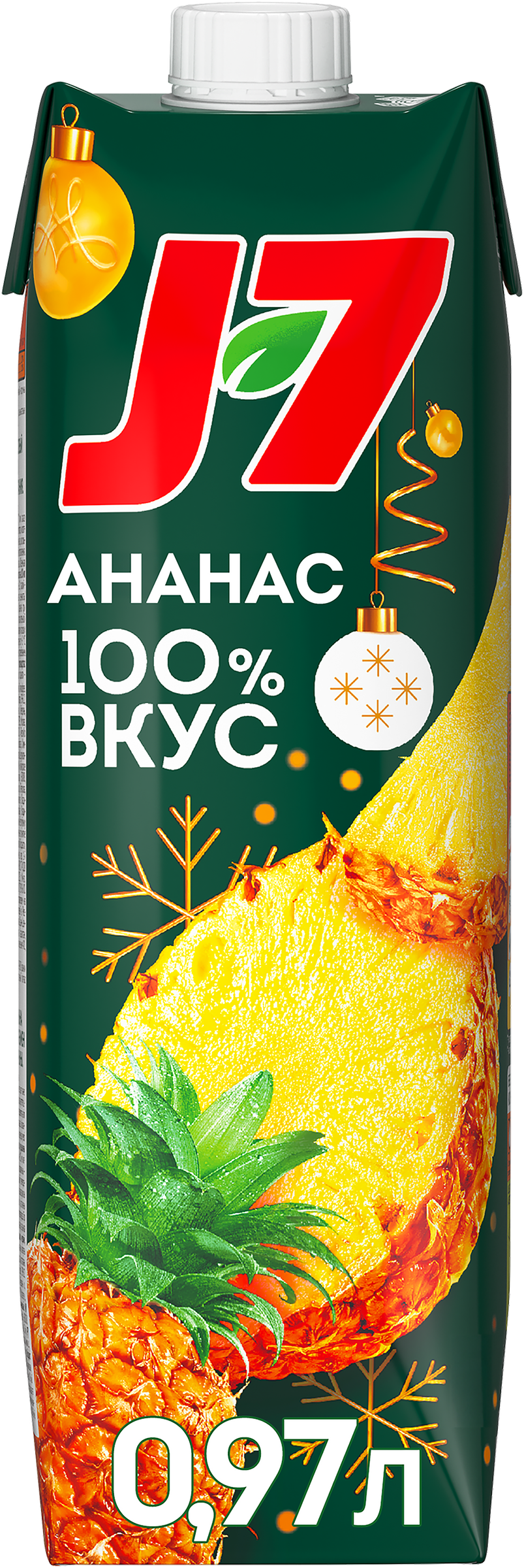 Изображение товара Нектар J7 Ананас с мякотью 0.97л натуральный фруктовый напиток