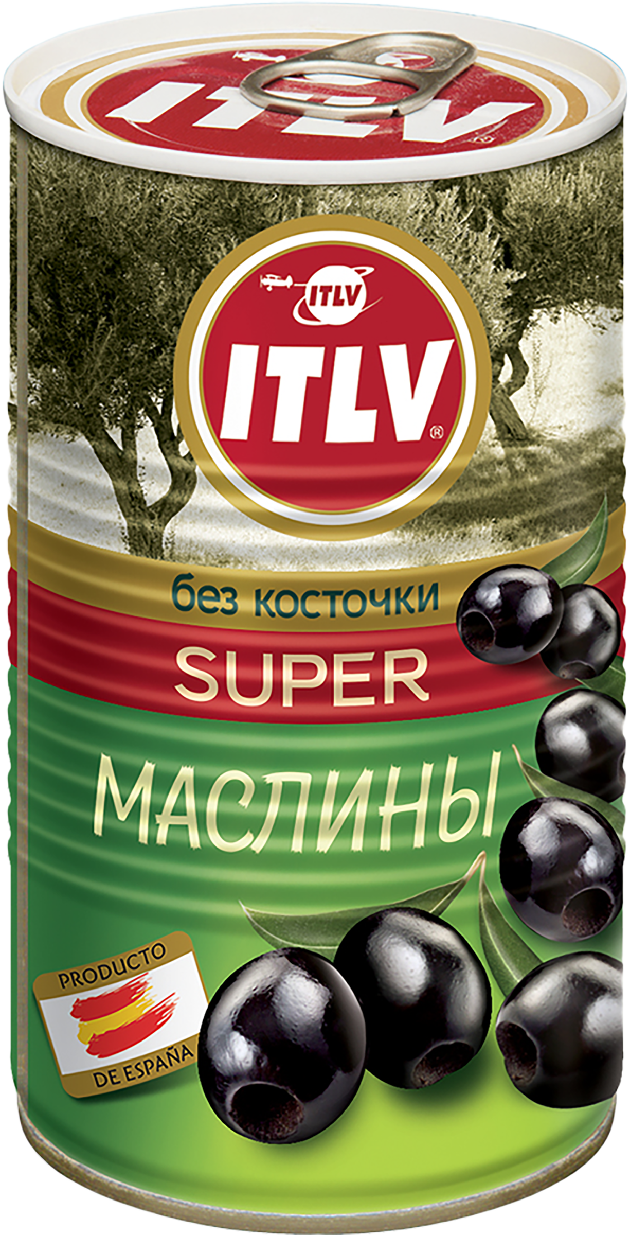 Изображение товара Маслины без косточки ITLV Super черные, 350г