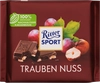 Шоколад молочный RITTER SPORT с лесным орехом и калифорнийским изюмом, 100г - фото 0