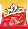 Сухарики ВОРОНЦОВСКИЕ ржано-пшеничные, со вкусом бекона, 80г - фото 0
