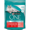 Корм сухой для взрослых кошек PURINA ONE Sterilised с лососем и пшеницей, для стерилизованных, 200г - фото undefined