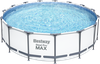 Бассейн каркасный BESTWAY Steel Pro Max 16015л 457х122см, с фильтром- насосом, лестницей и тентом,Арт. 56438 - фото undefined