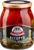 Ассорти СКАТЕРТЬ-САМОБРАНКА корнишоны и томаты черри, 720мл - фото 0