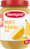 Пюре фруктовое SEMPER Манго, банан, с 6 месяцев, 190г - фото 0