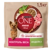 Корм сухой для взрослых собак PURINA ONE Mini Здоровый вес Индейка и рис, 1,5кг - фото undefined