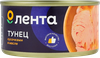 Тунец ЛЕНТА кусочки в масле, 185г - фото 1